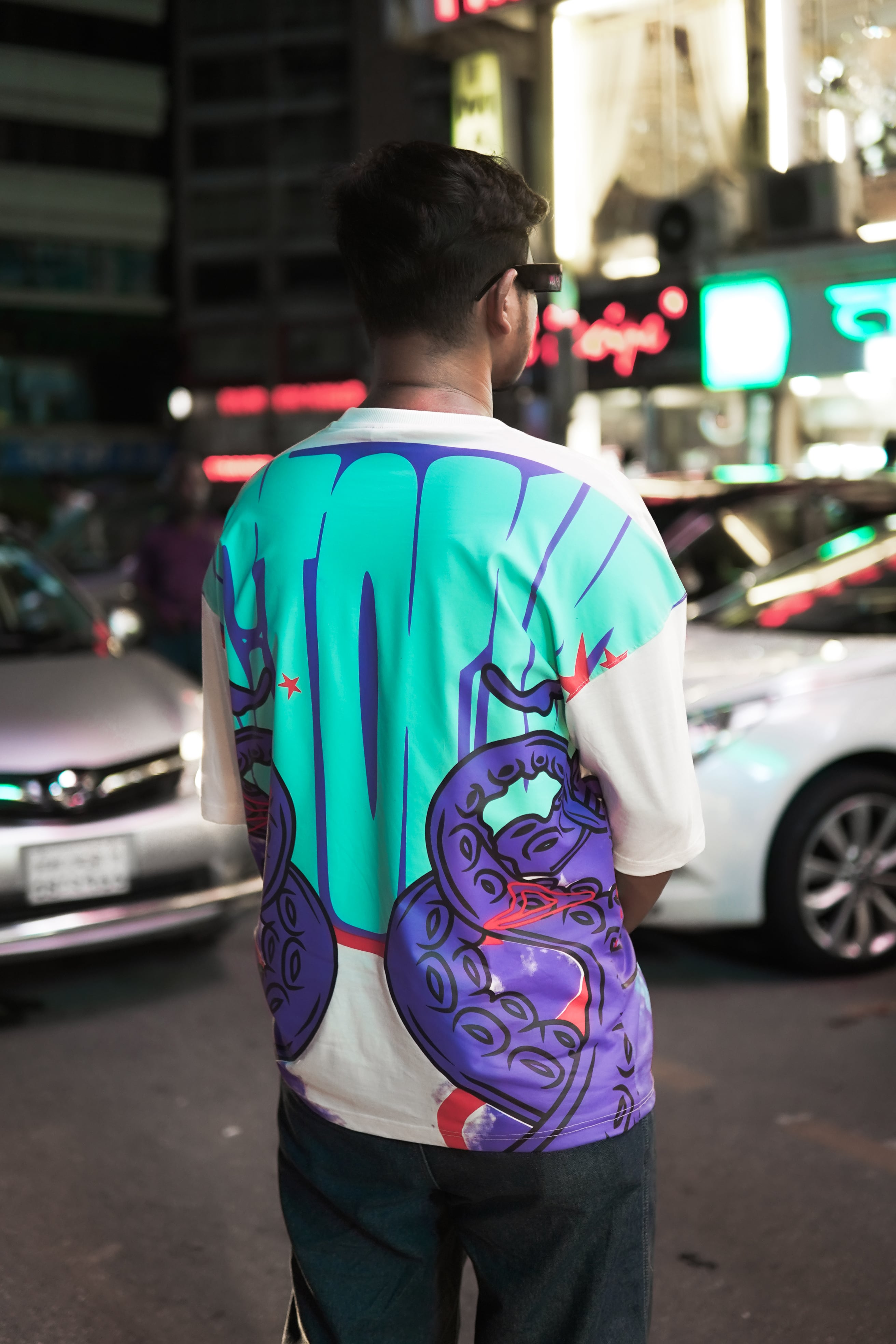 Octopus Drop Shoulder T-Shirt