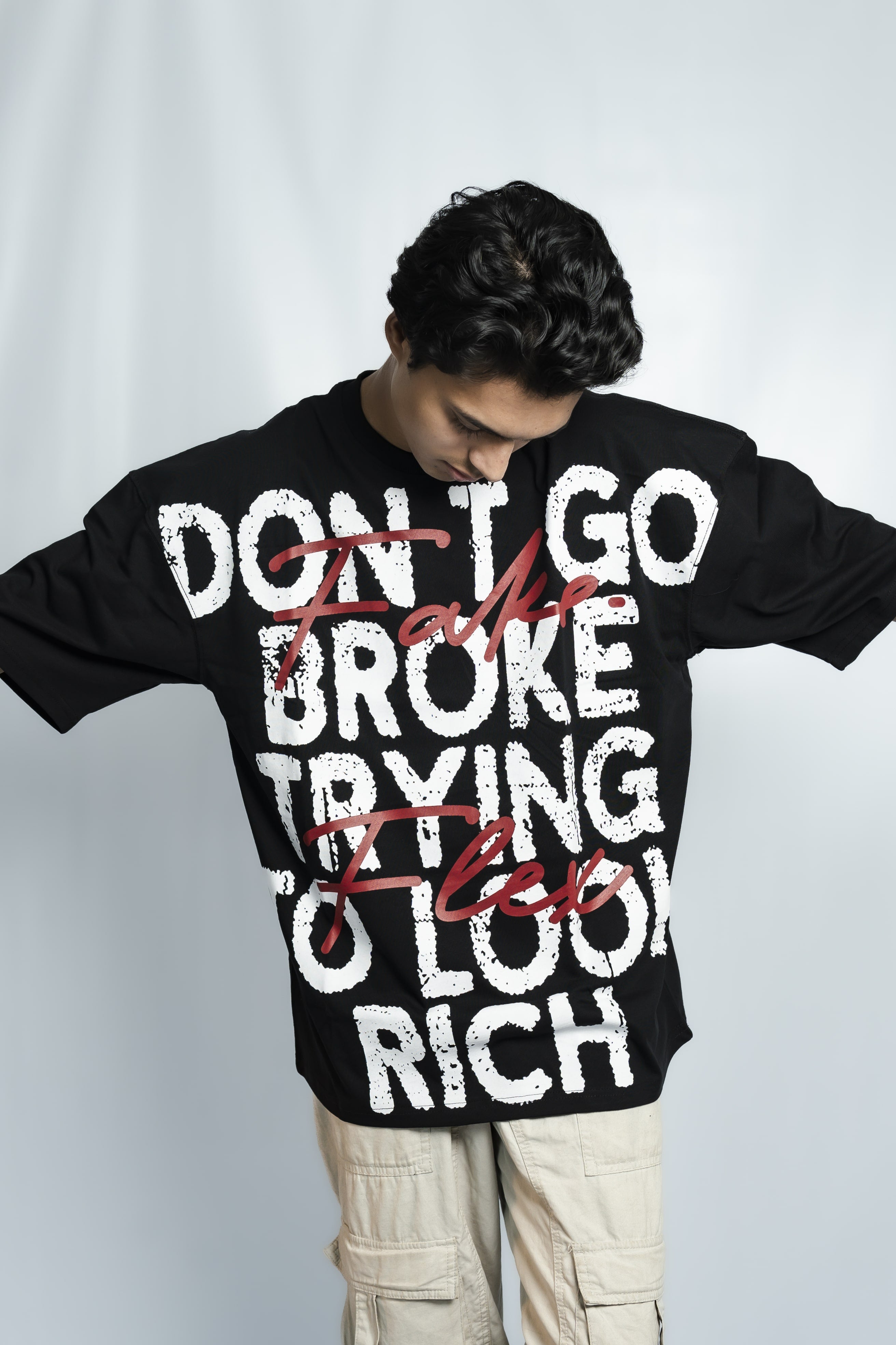 Fake Money Drop Shoulder T-Shirt