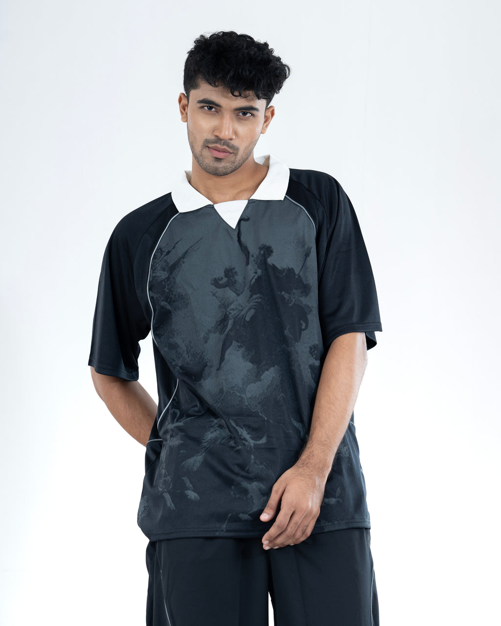 Oversized Polo Style Jersey