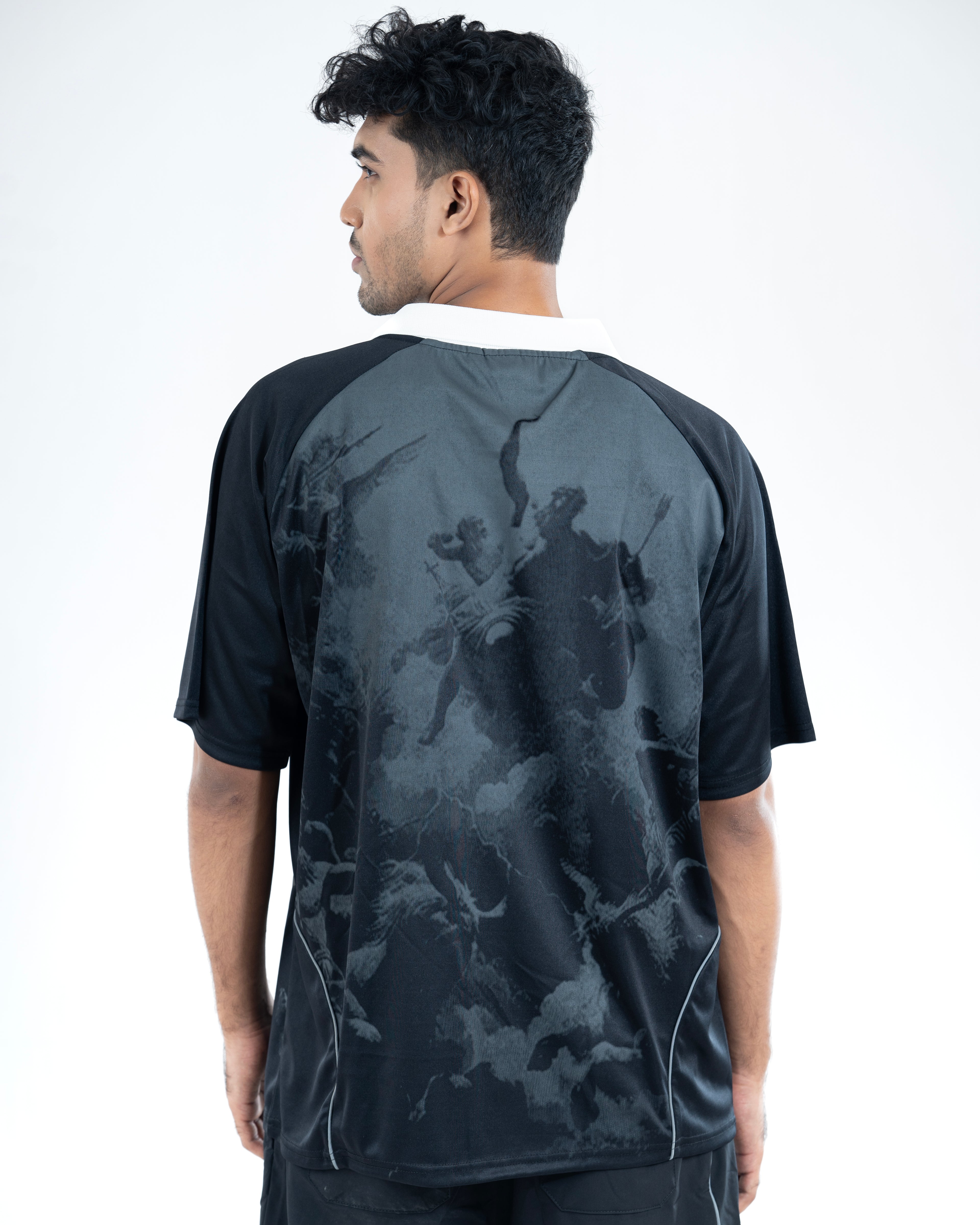 Oversized Polo Style Jersey