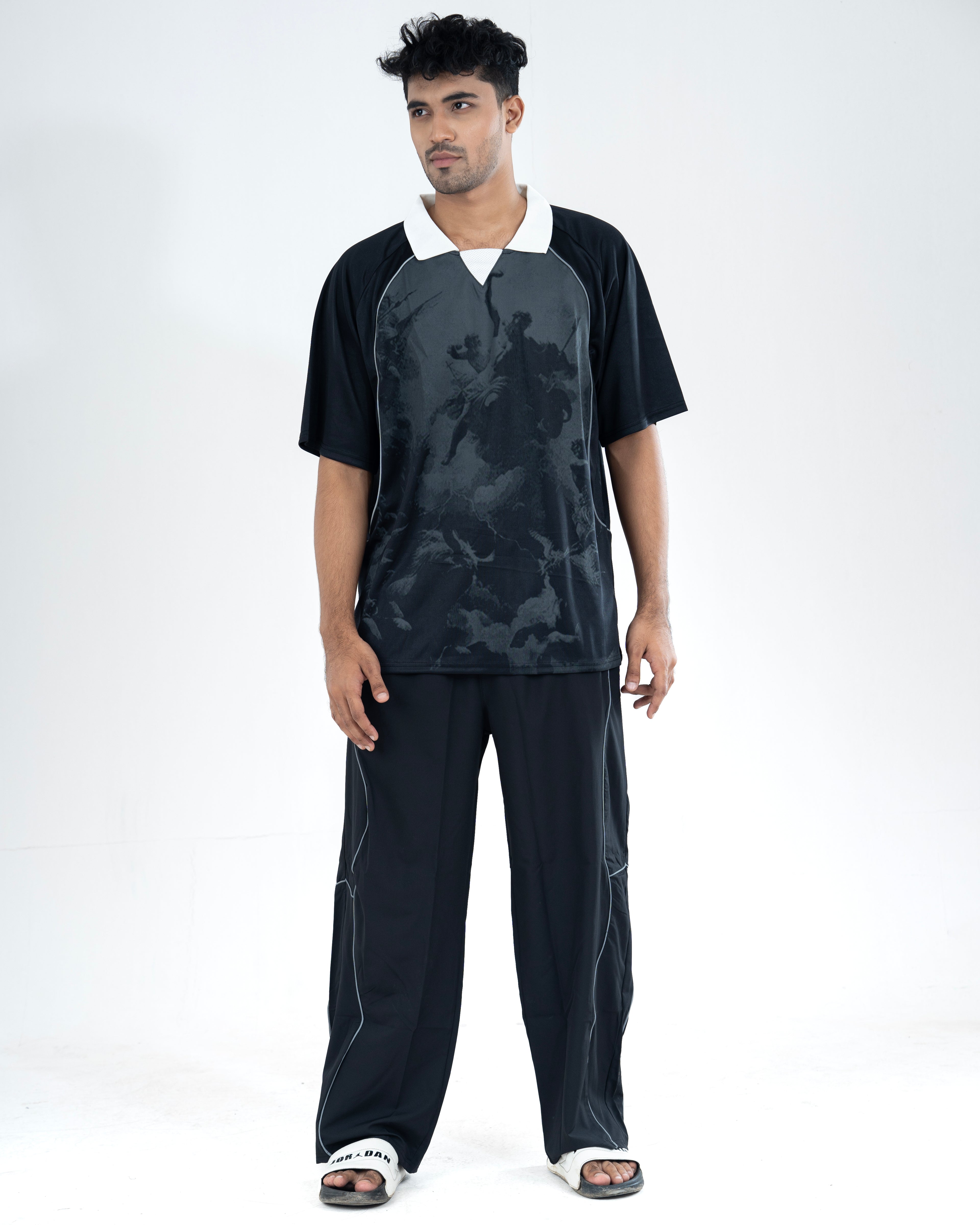 Oversized Polo Style Jersey