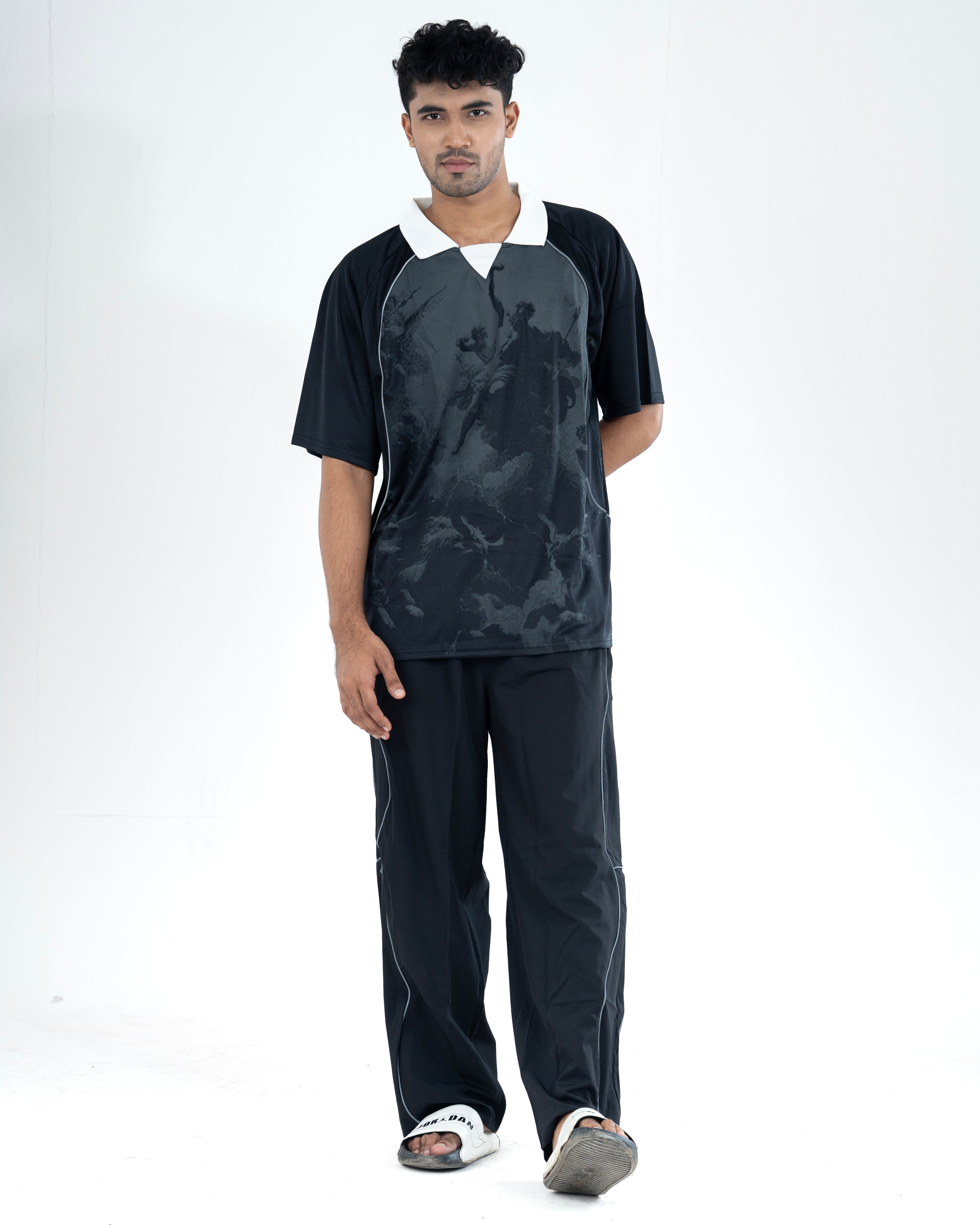 Oversized Polo Style Jersey