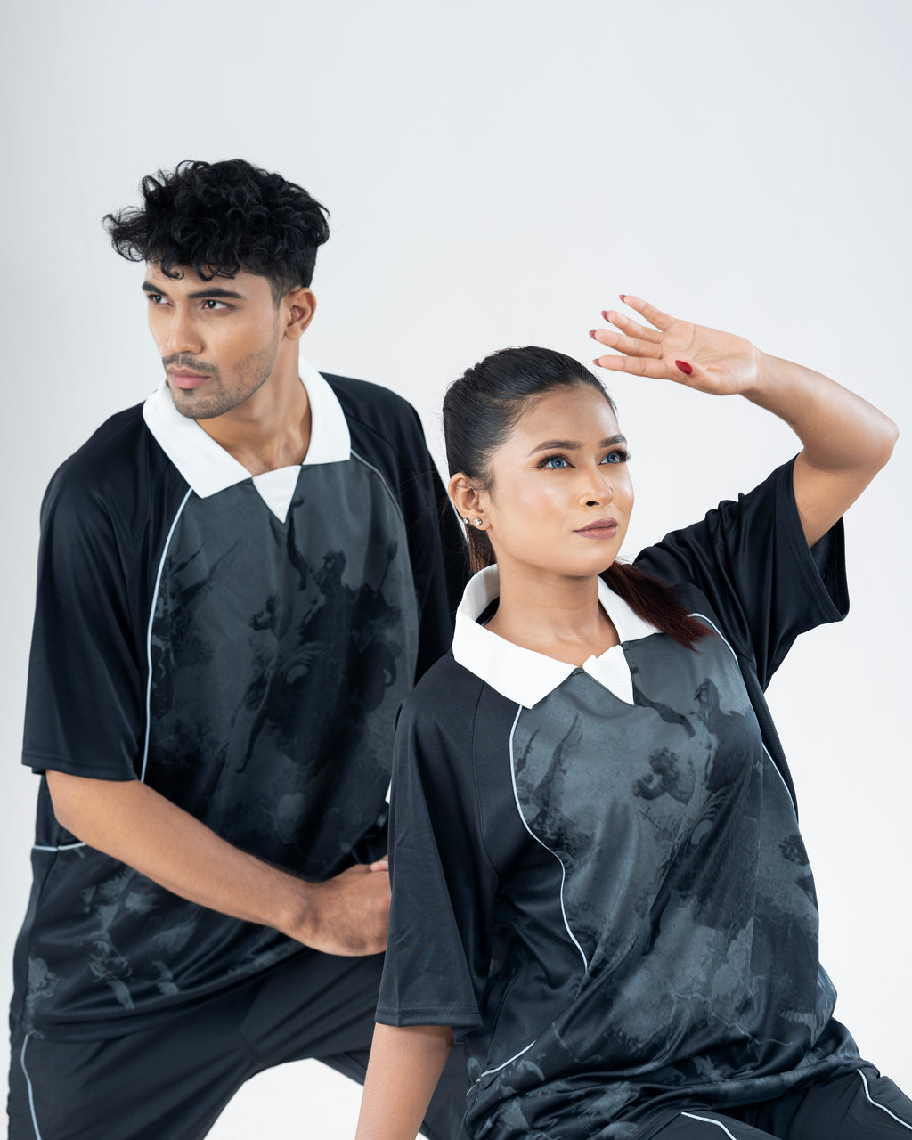 Oversized Polo Style Jersey