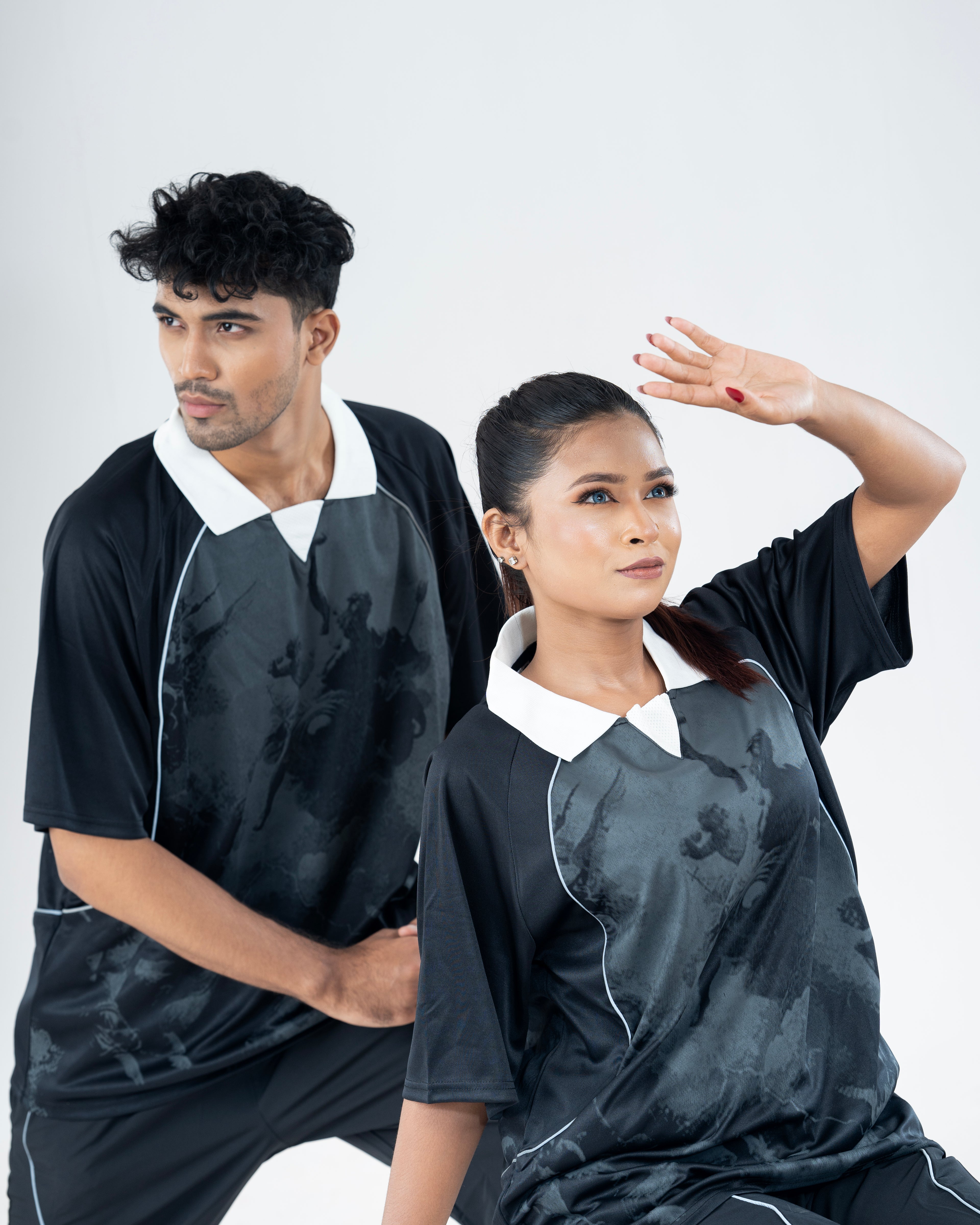 Oversized Polo Style Jersey