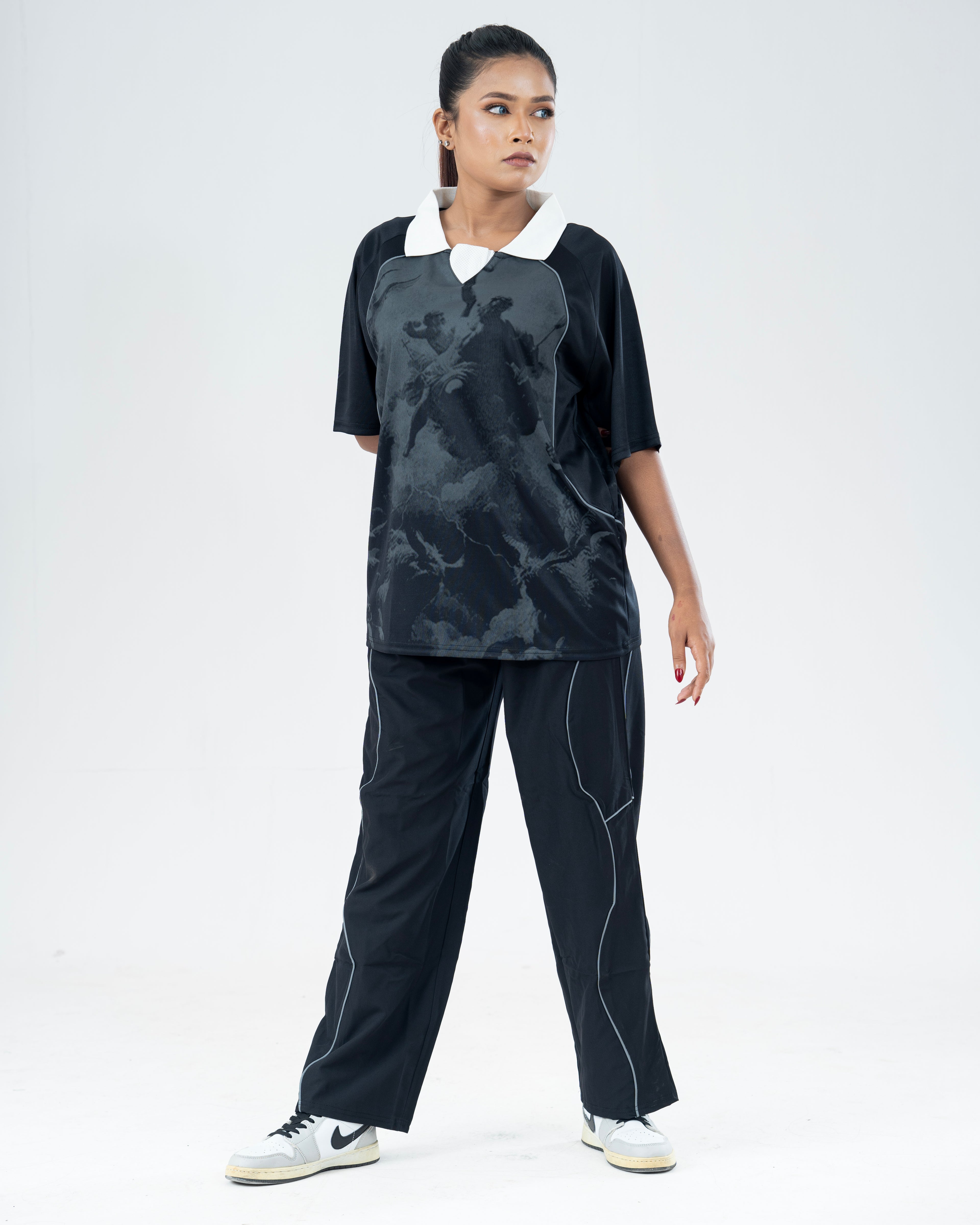 Oversized Polo Style Jersey