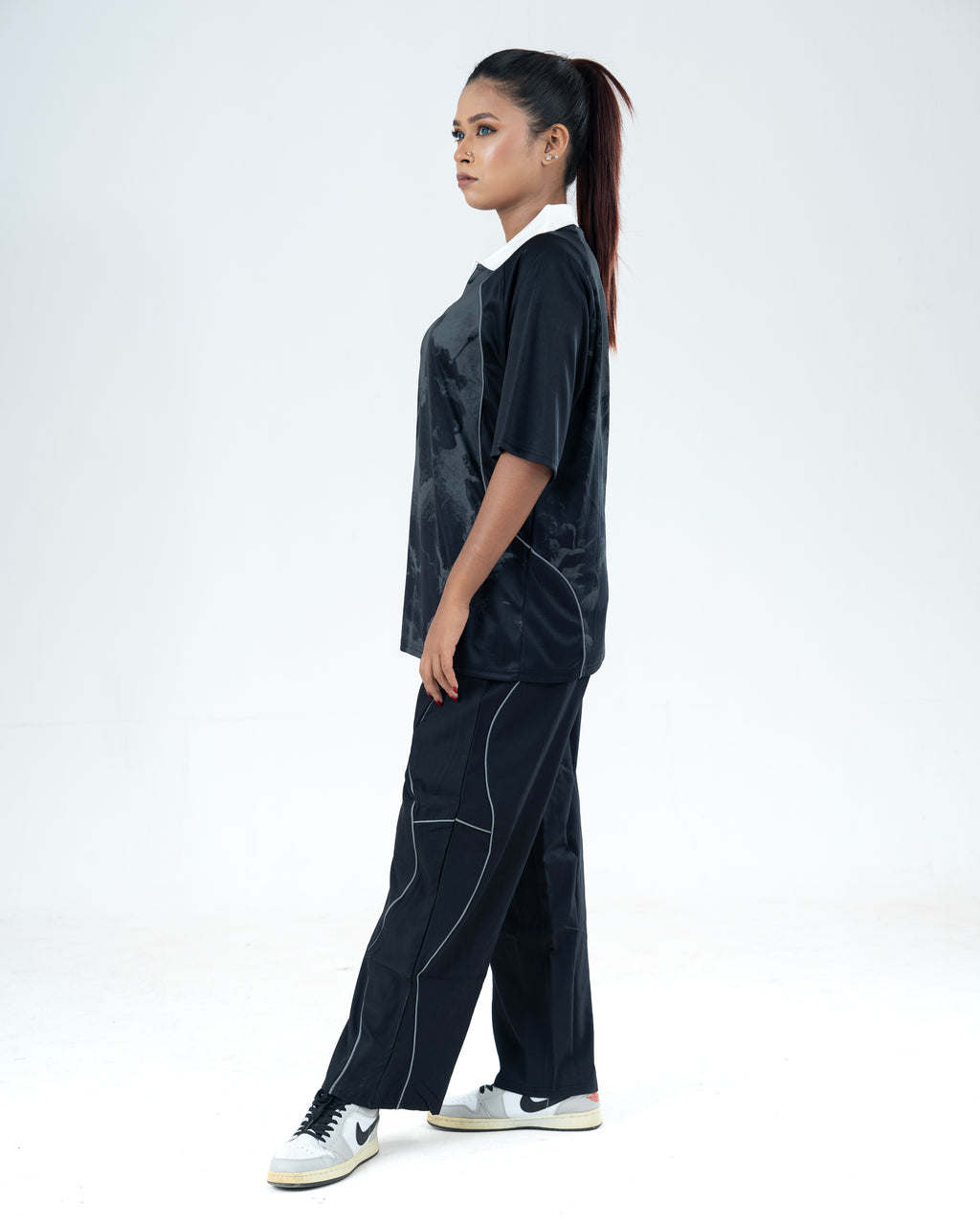 Oversized Polo Style Jersey