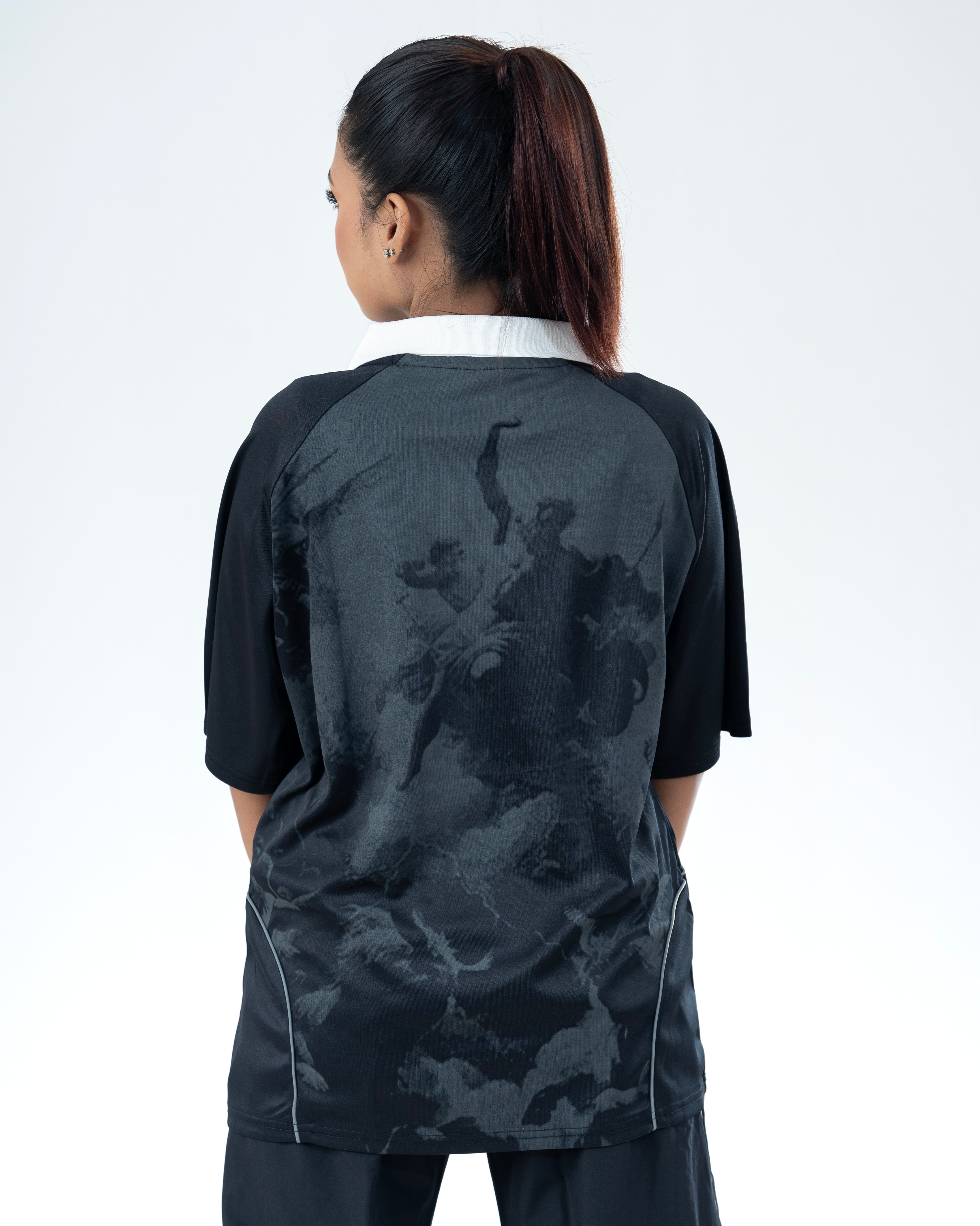 Oversized Polo Style Jersey