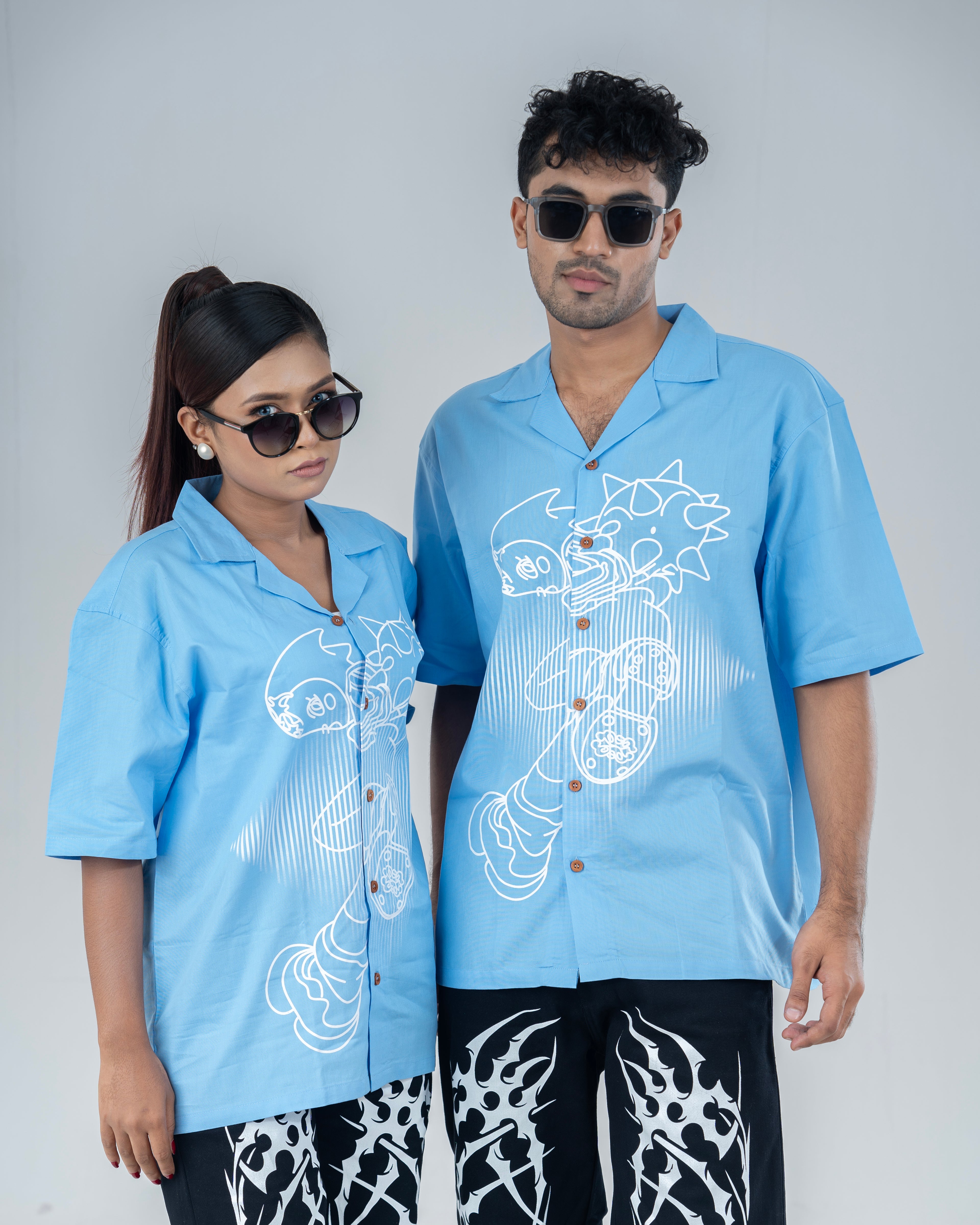 Sky Blue Cuban Shirt