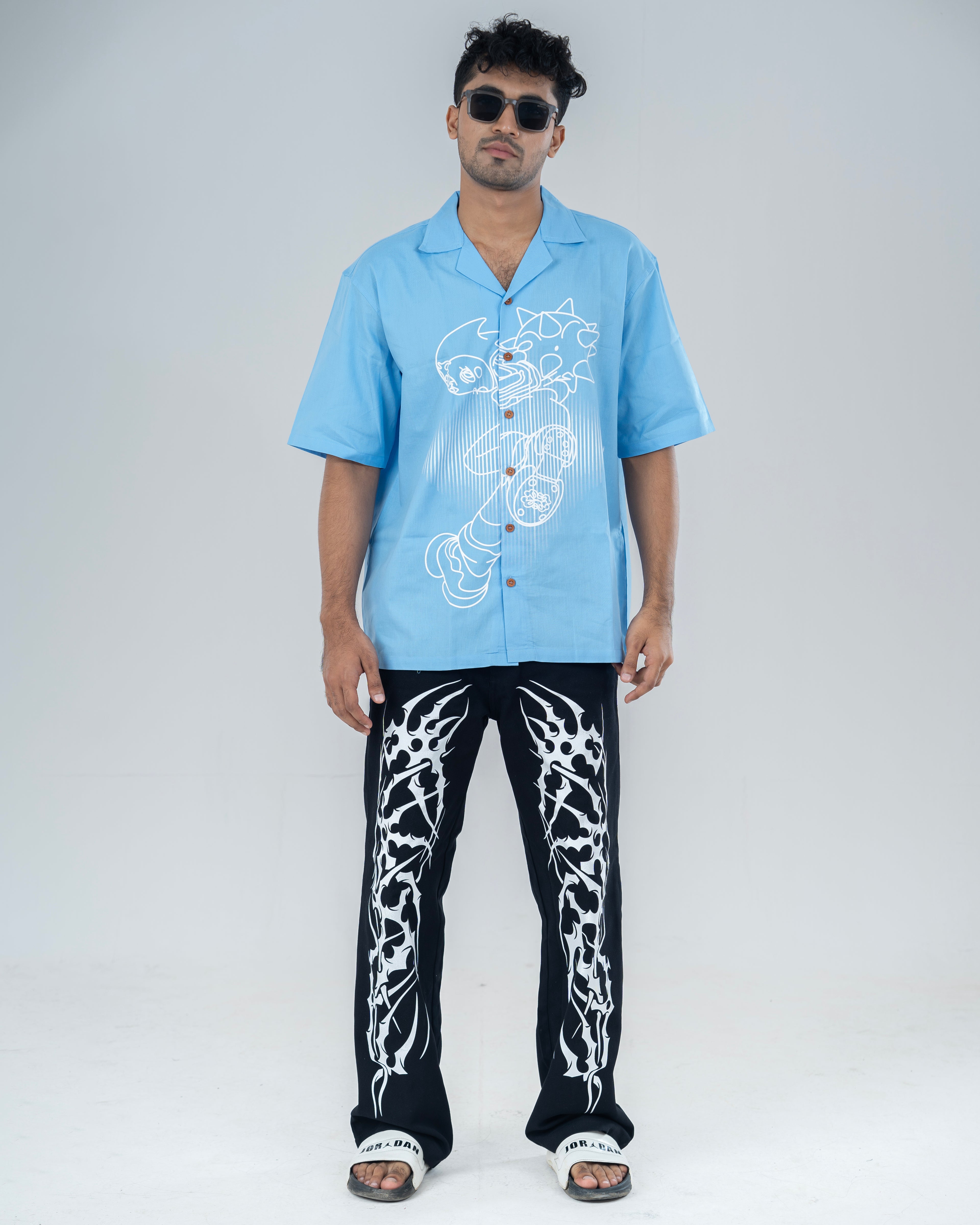 Sky Blue Cuban Shirt