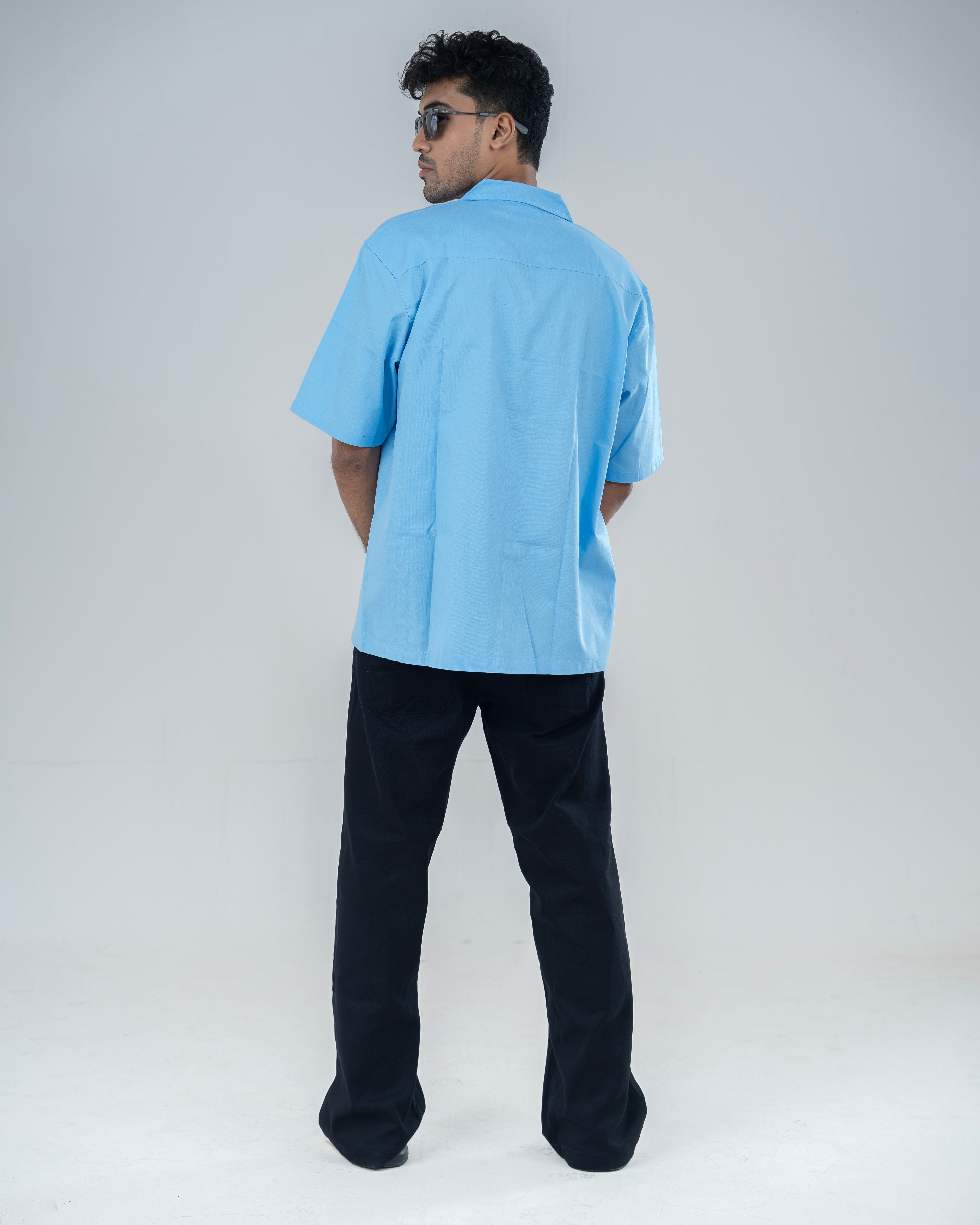 Sky Blue Cuban Shirt
