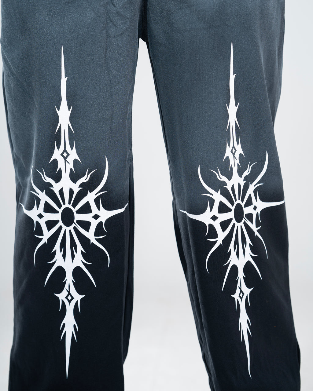 Spray Painted Sun Fade Style Baggy Jogger Pant