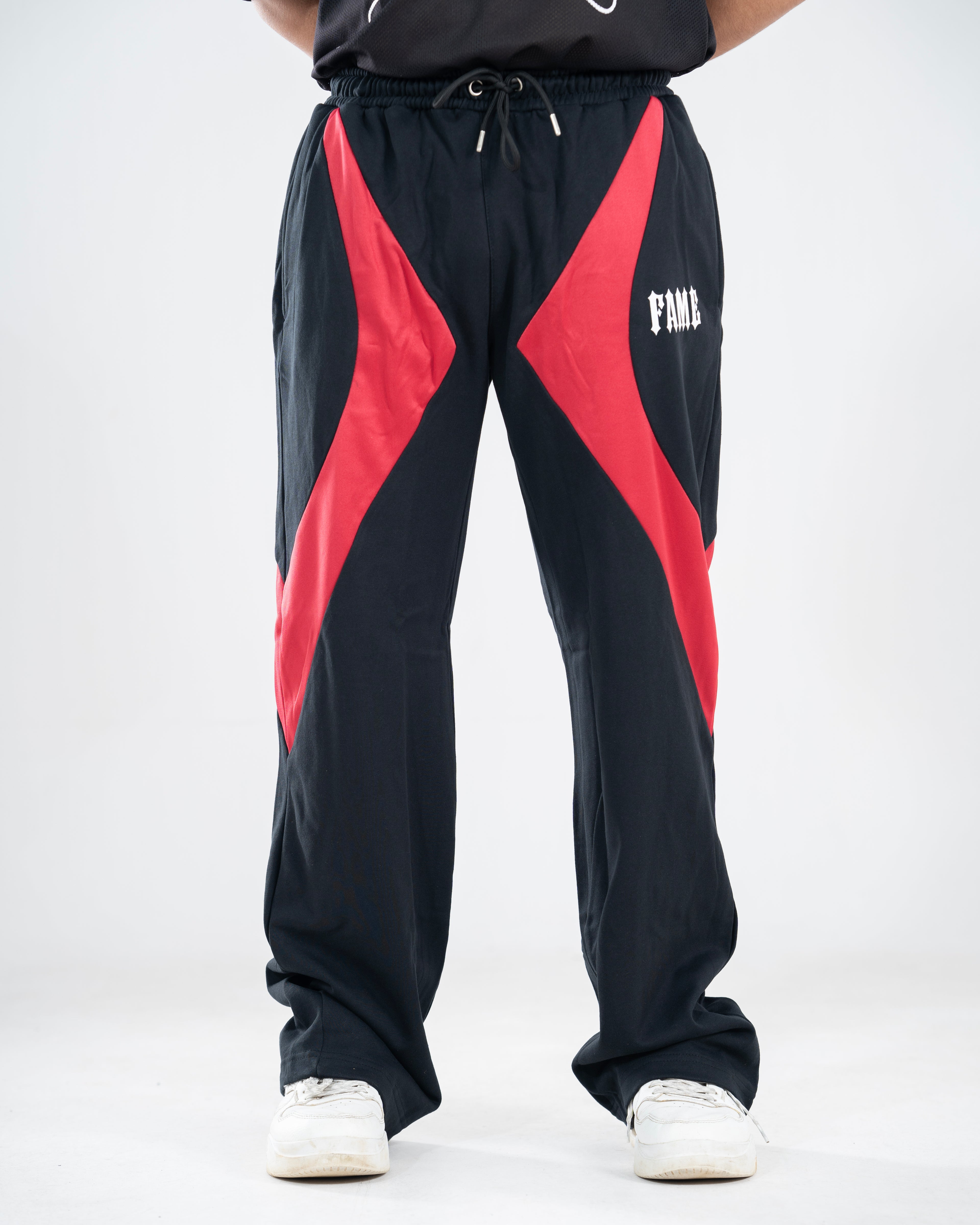 Black And Red Joggers Pant
