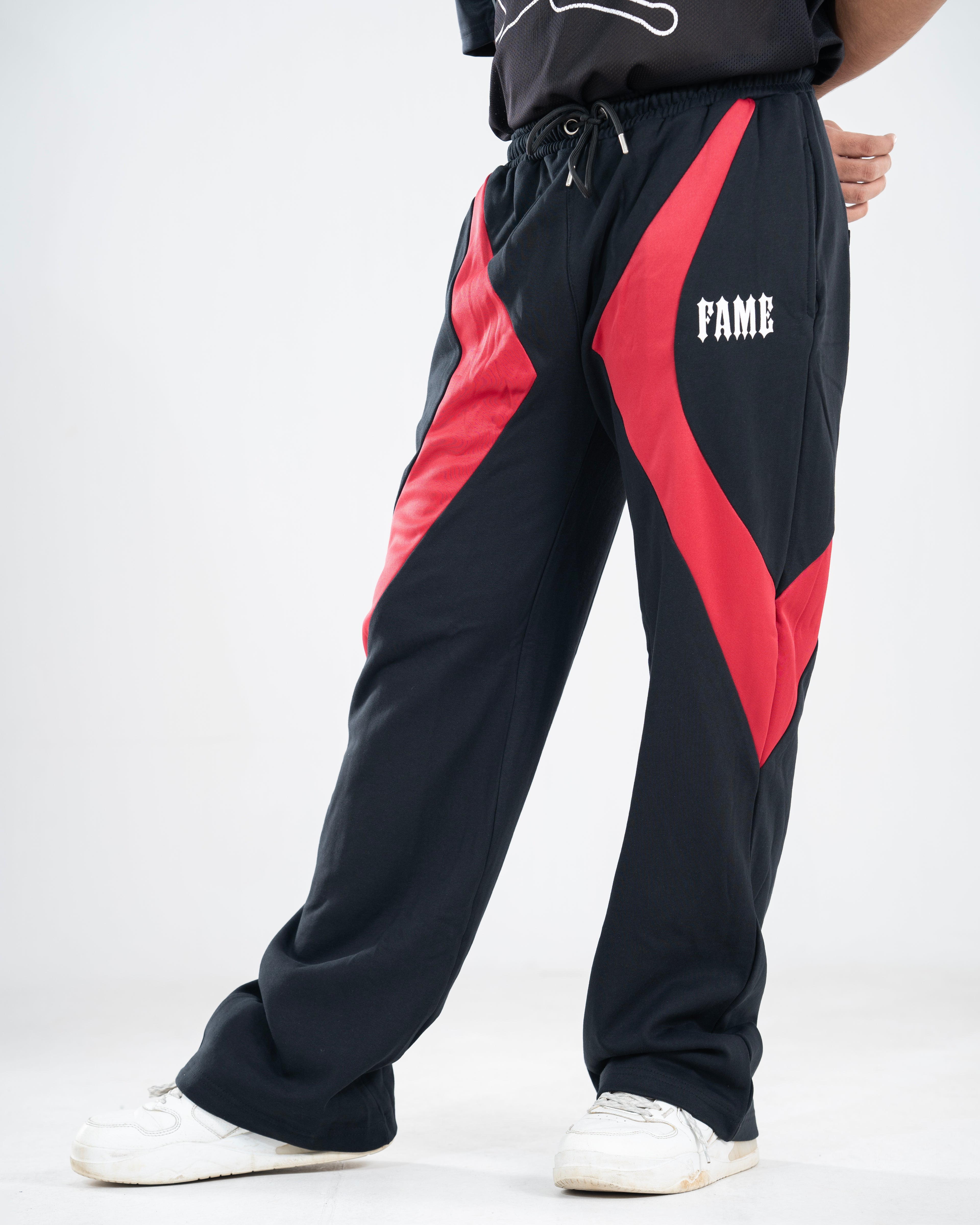 Black And Red Joggers Pant