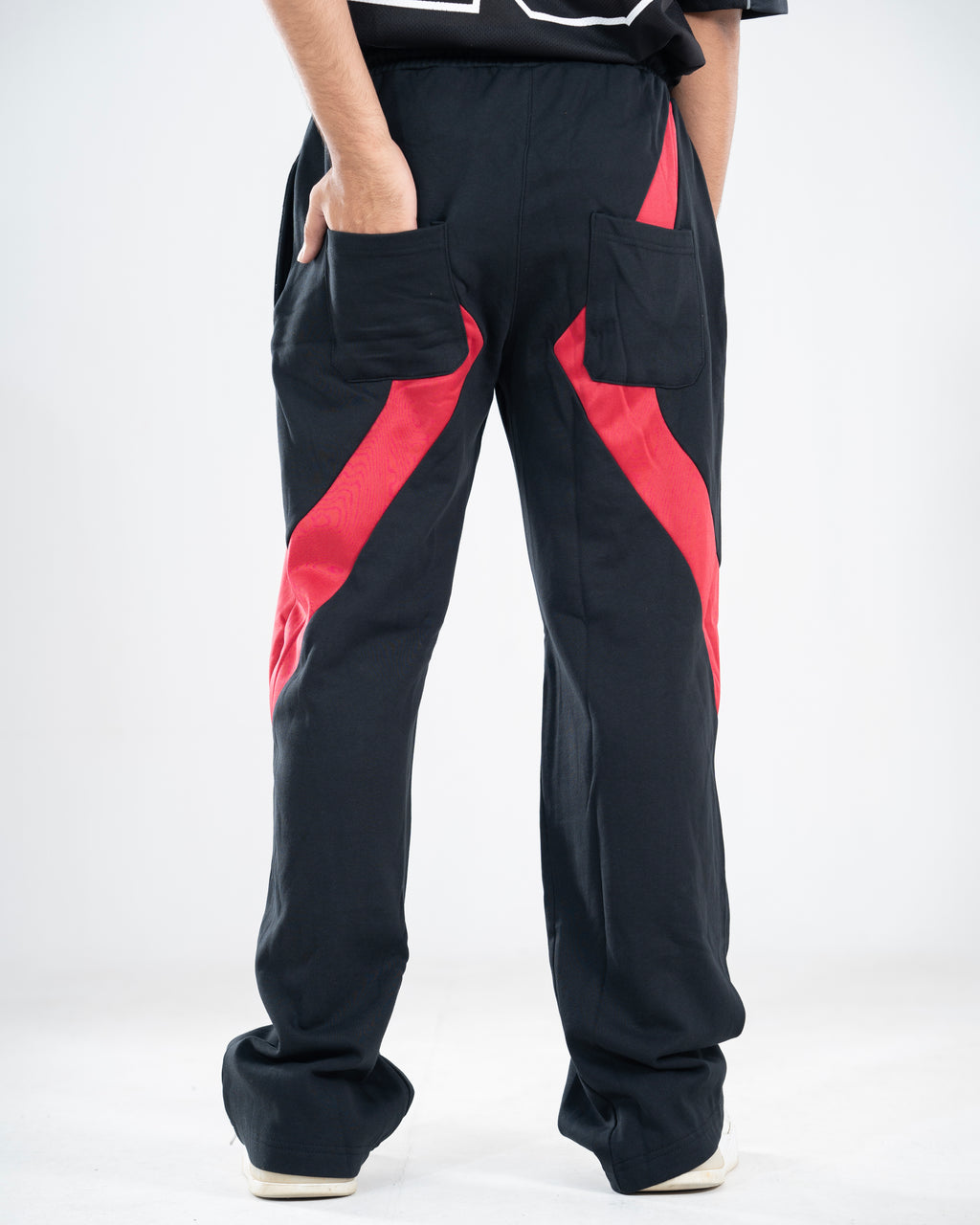 Black And Red Joggers Pant