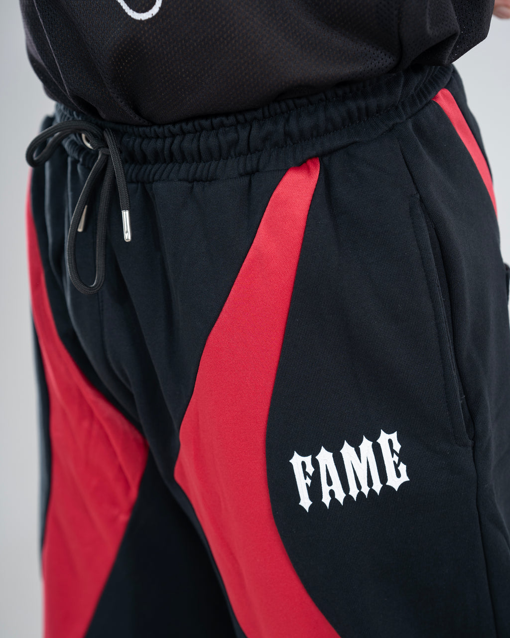 Black And Red Joggers Pant