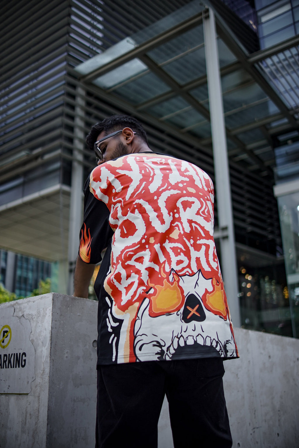 Burned Drop Shoulder T-Shirt