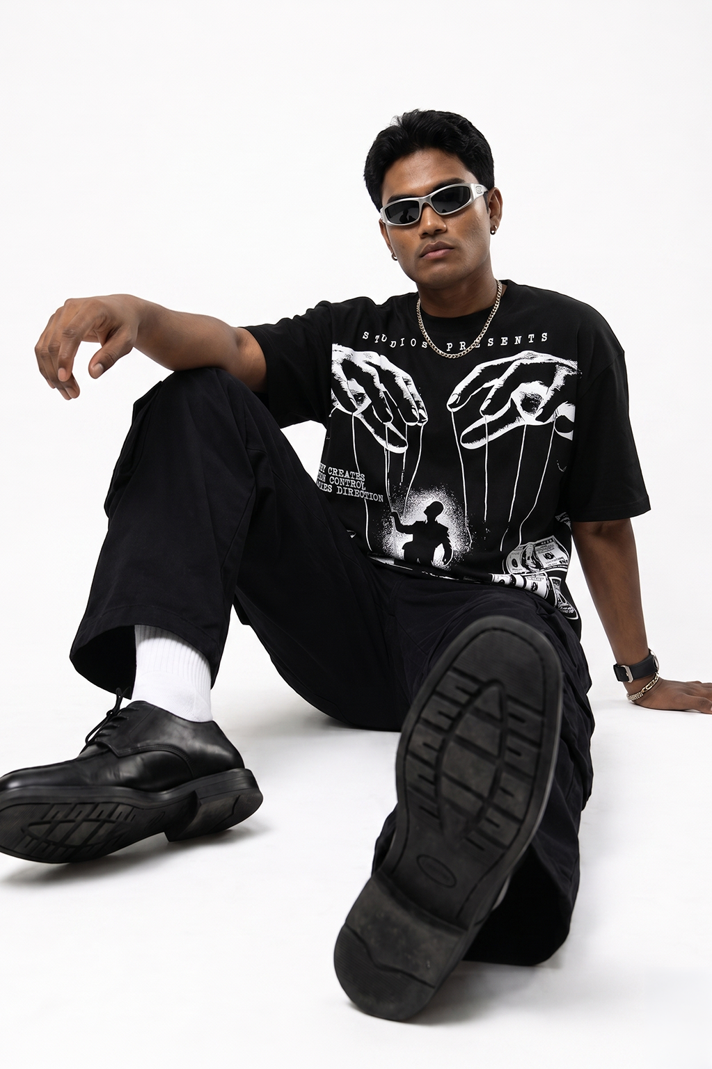 Money Motion Drop Shoulder T-Shirt