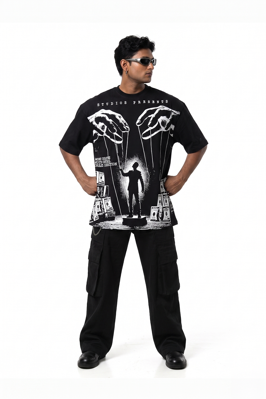 Money Motion Drop Shoulder T-Shirt