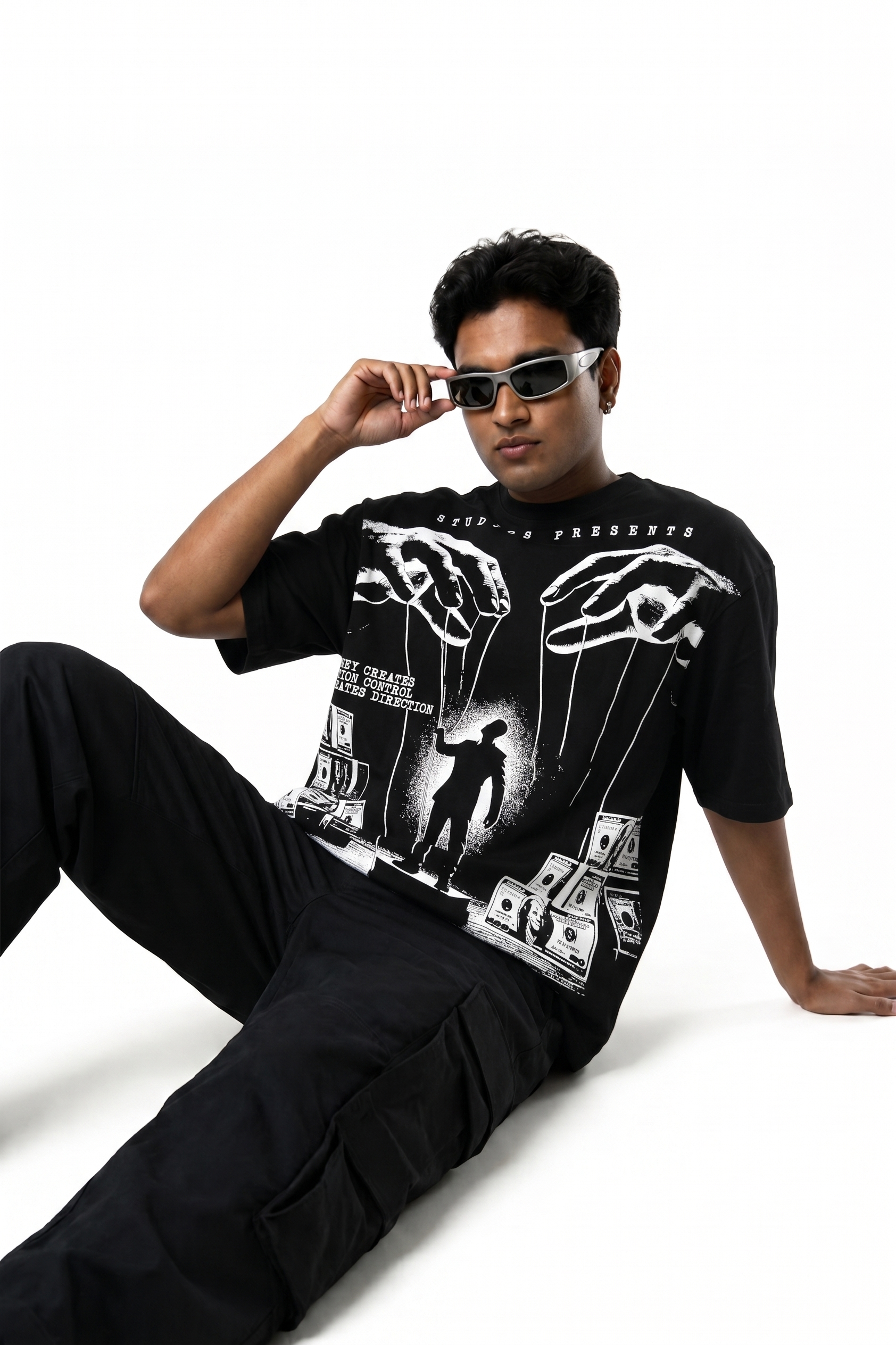 Money Motion Drop Shoulder T-Shirt