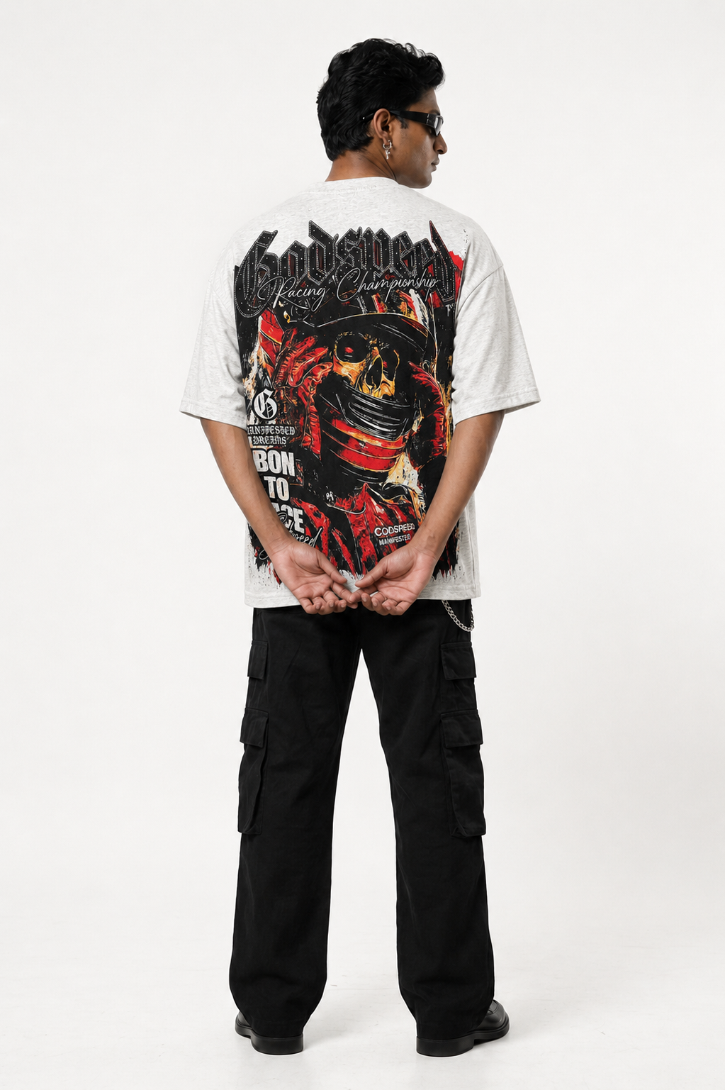 G0dSpeed Gray Drop Shoulder T-Shirt