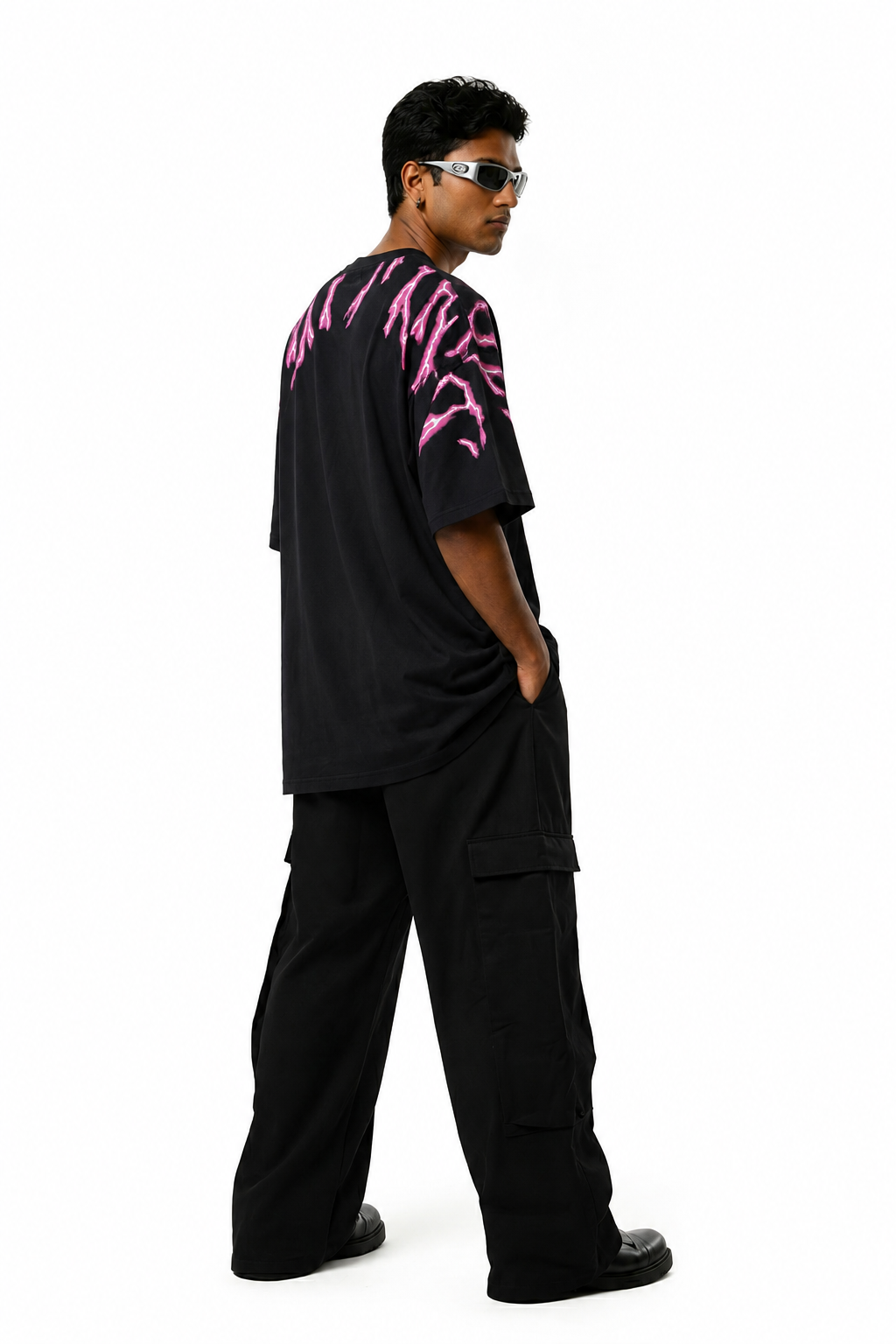 Thunder Black Panther Drop Shoulder T-Shirt