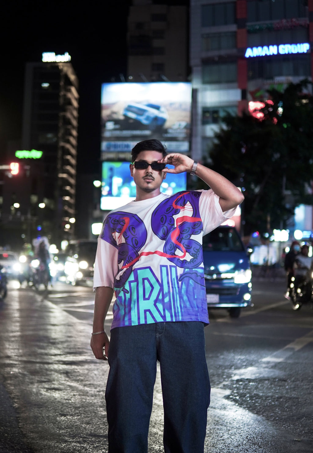 Octopus Drop Shoulder T-Shirt