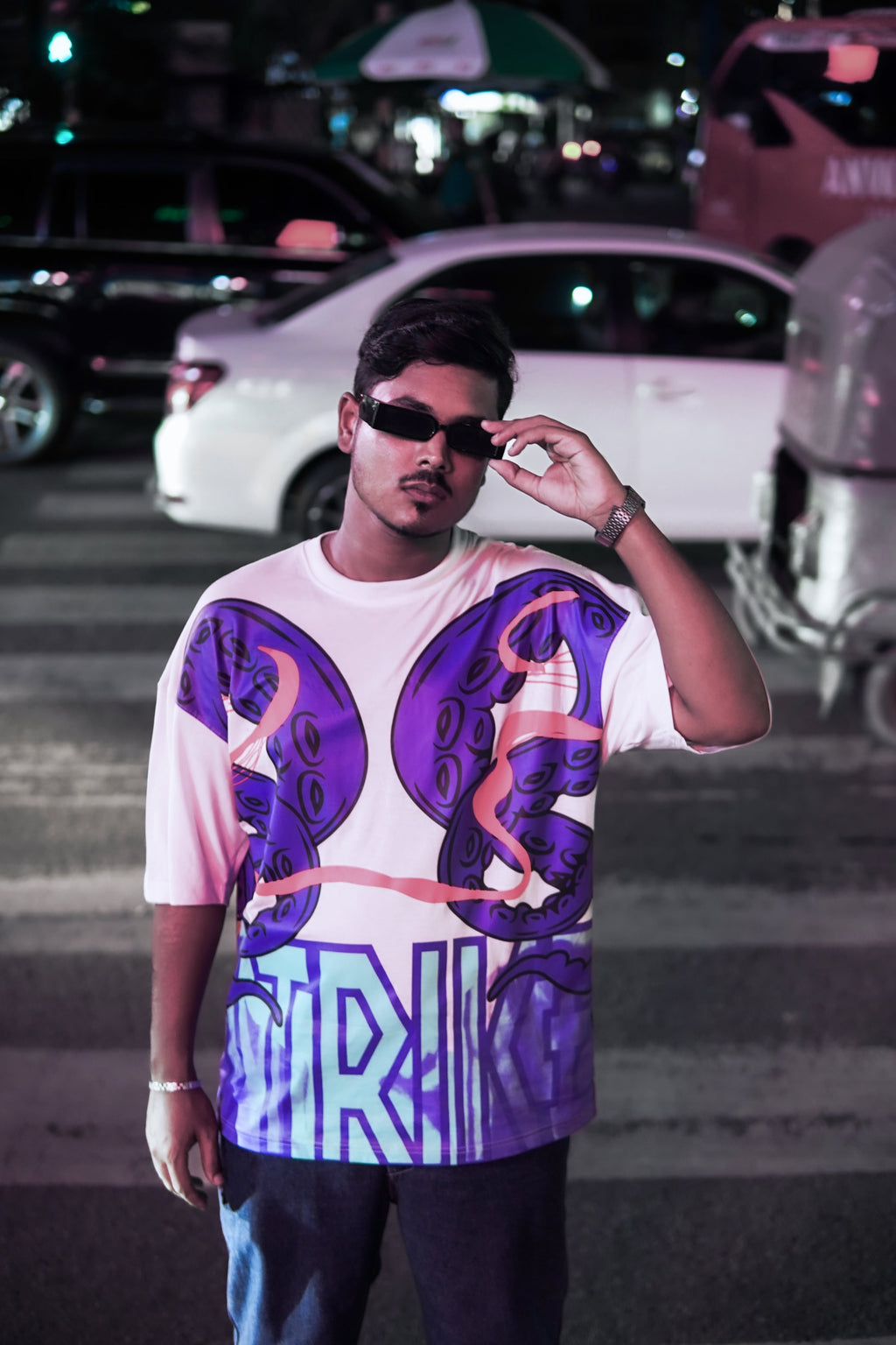 Octopus Drop Shoulder T-Shirt