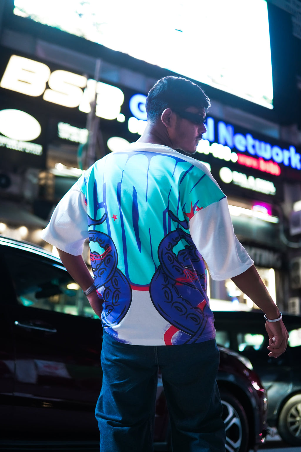 Octopus Drop Shoulder T-Shirt