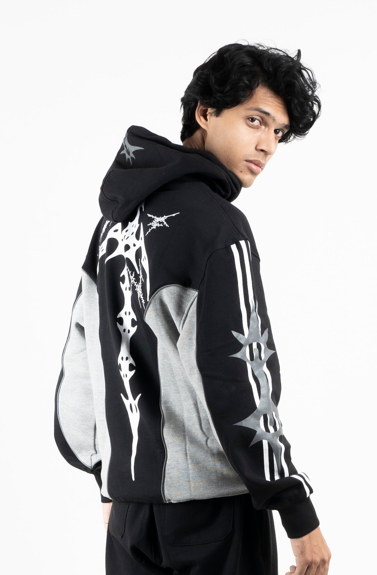 Black And Grey Hoodie