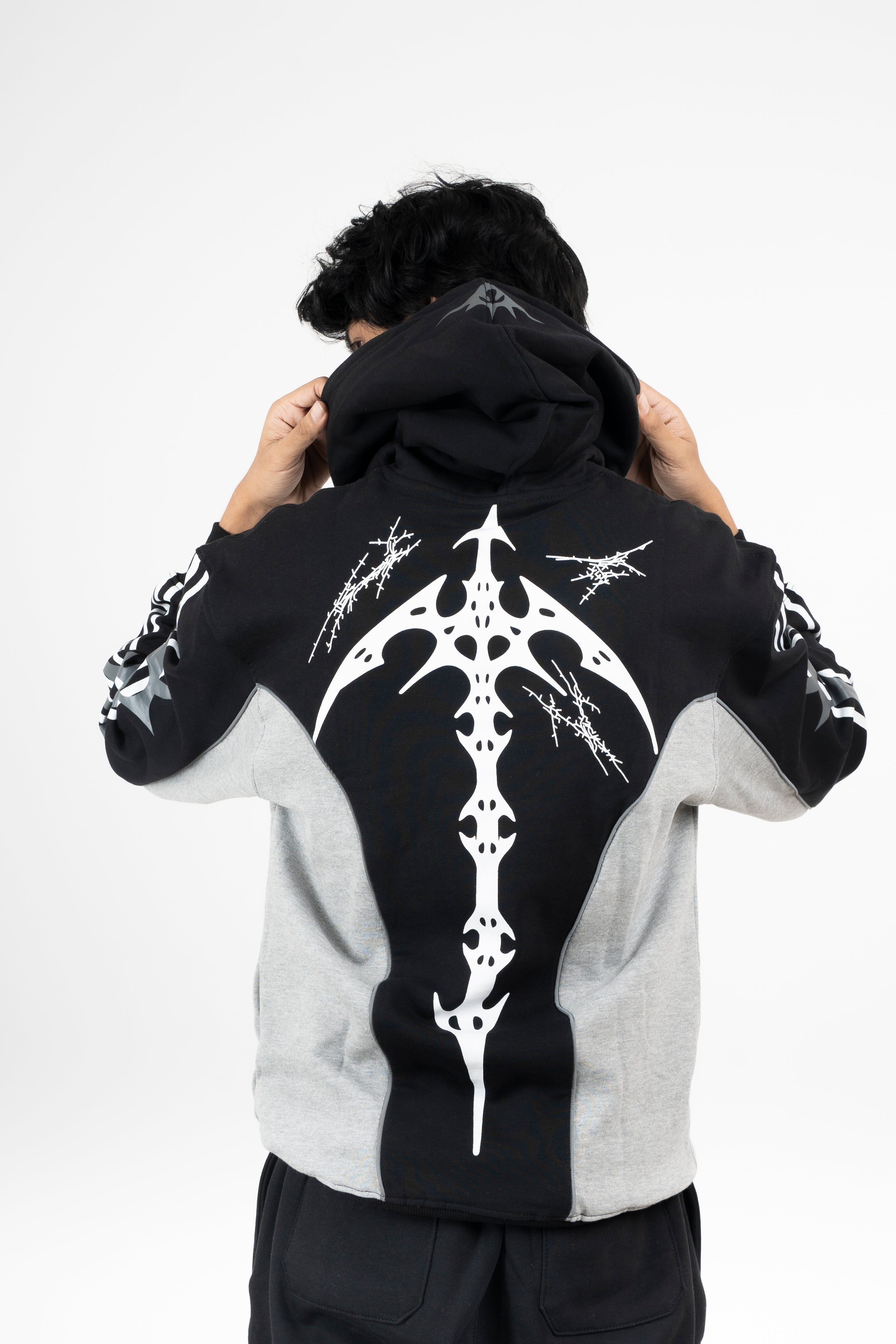 Black And Grey Hoodie