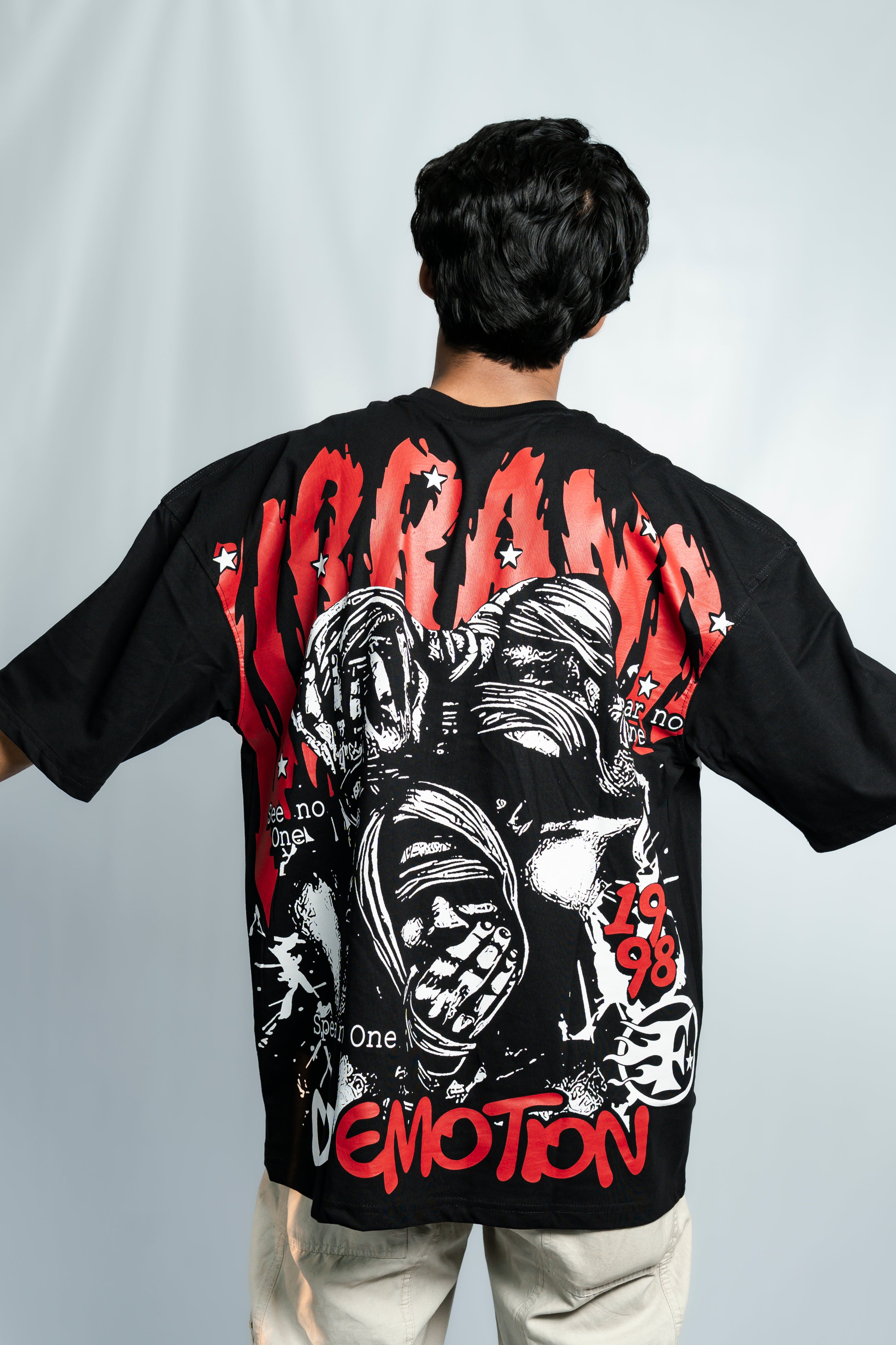 No Emotions Drop Shoulder T-Shirt