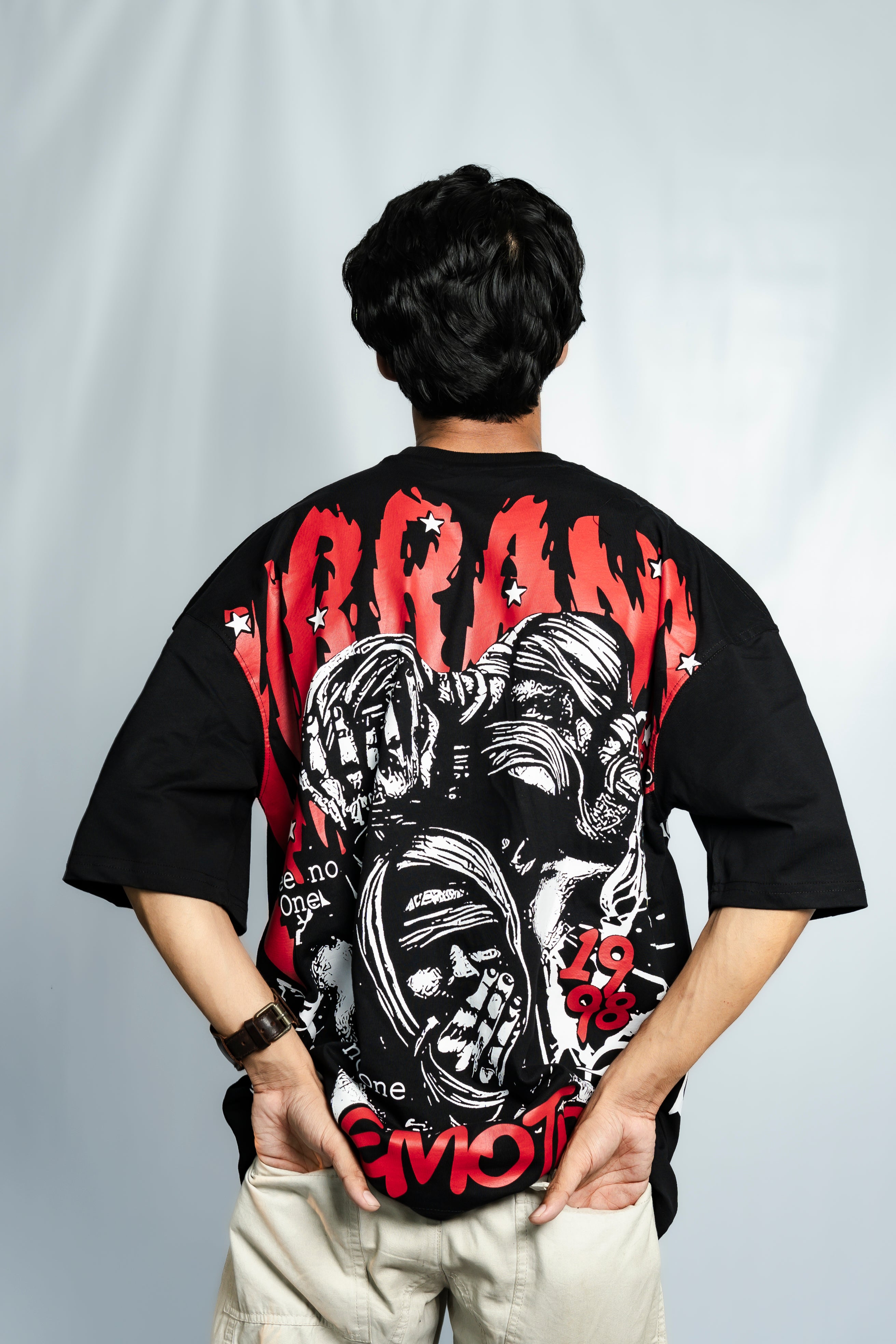 No Emotions Drop Shoulder T-Shirt