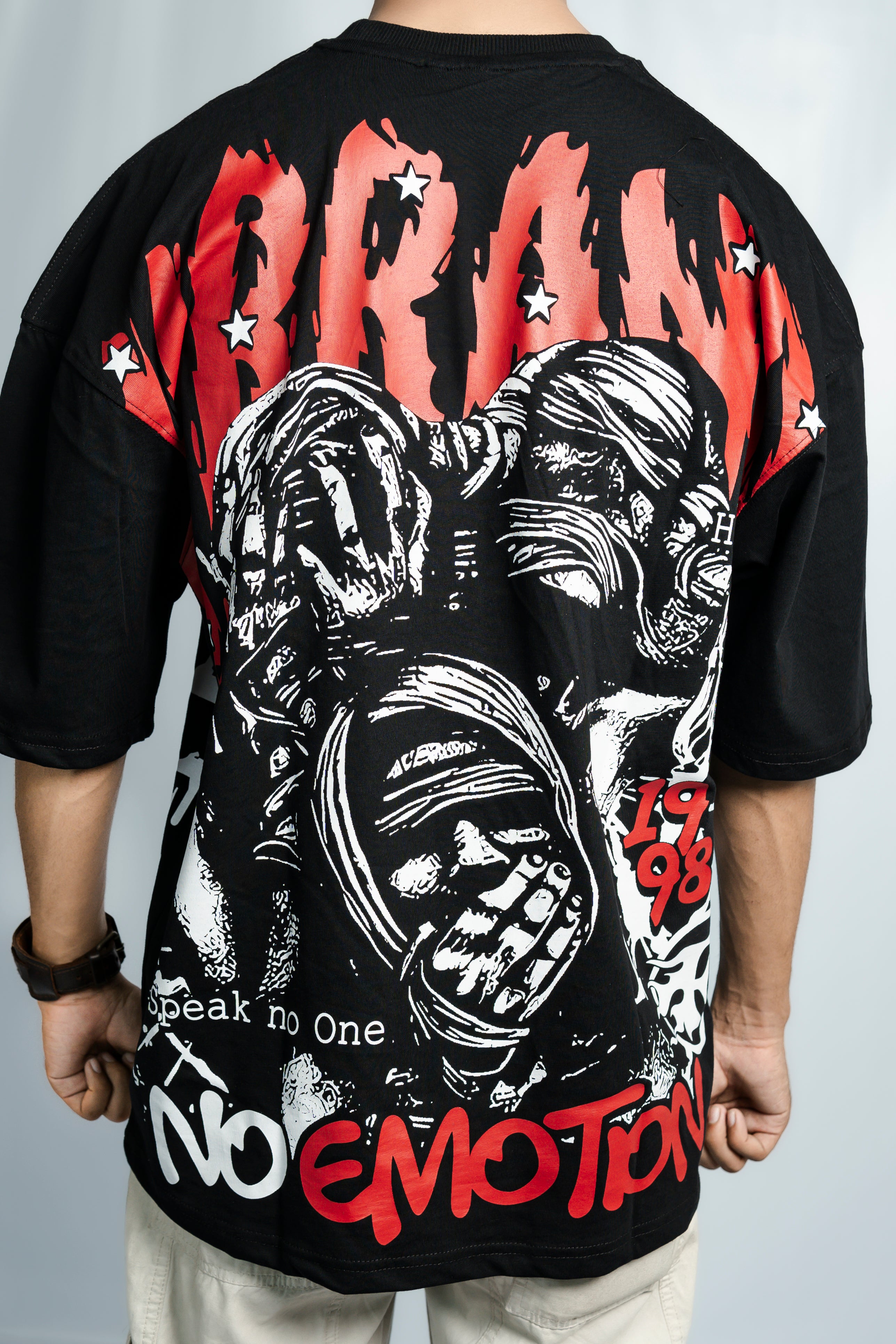 No Emotions Drop Shoulder T-Shirt