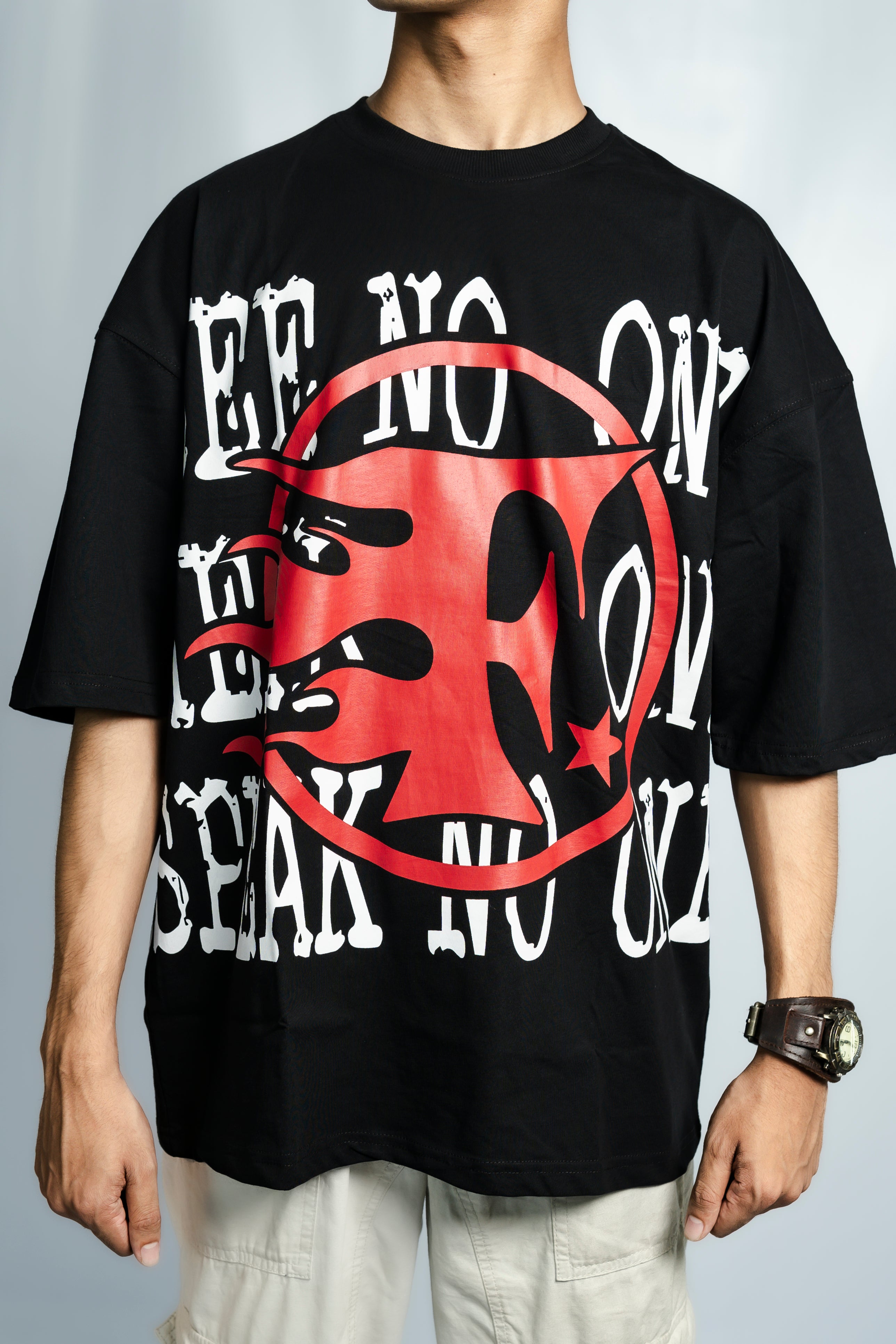 No Emotions Drop Shoulder T-Shirt