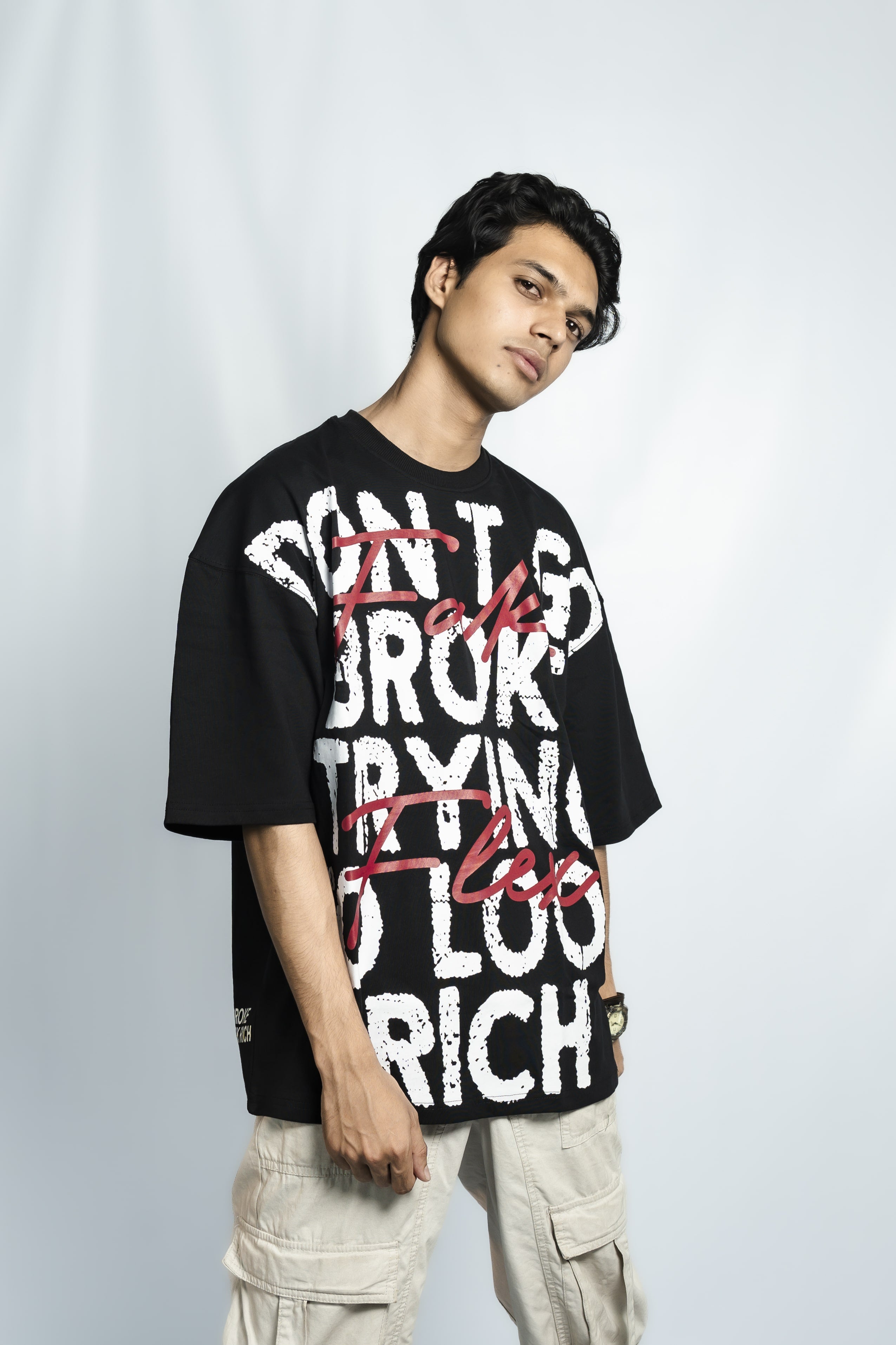 Fake Money Drop Shoulder T-Shirt