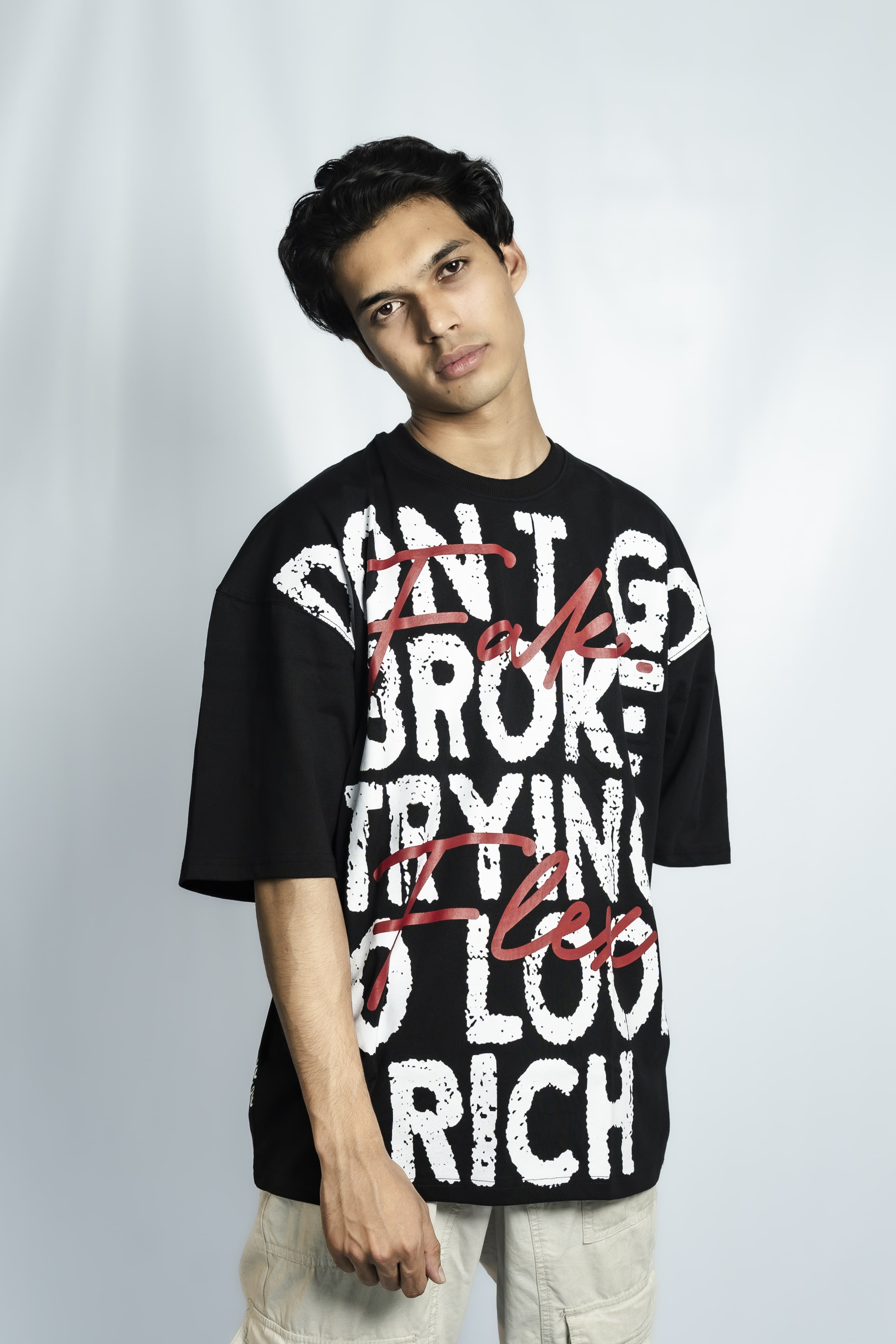Fake Money Drop Shoulder T-Shirt