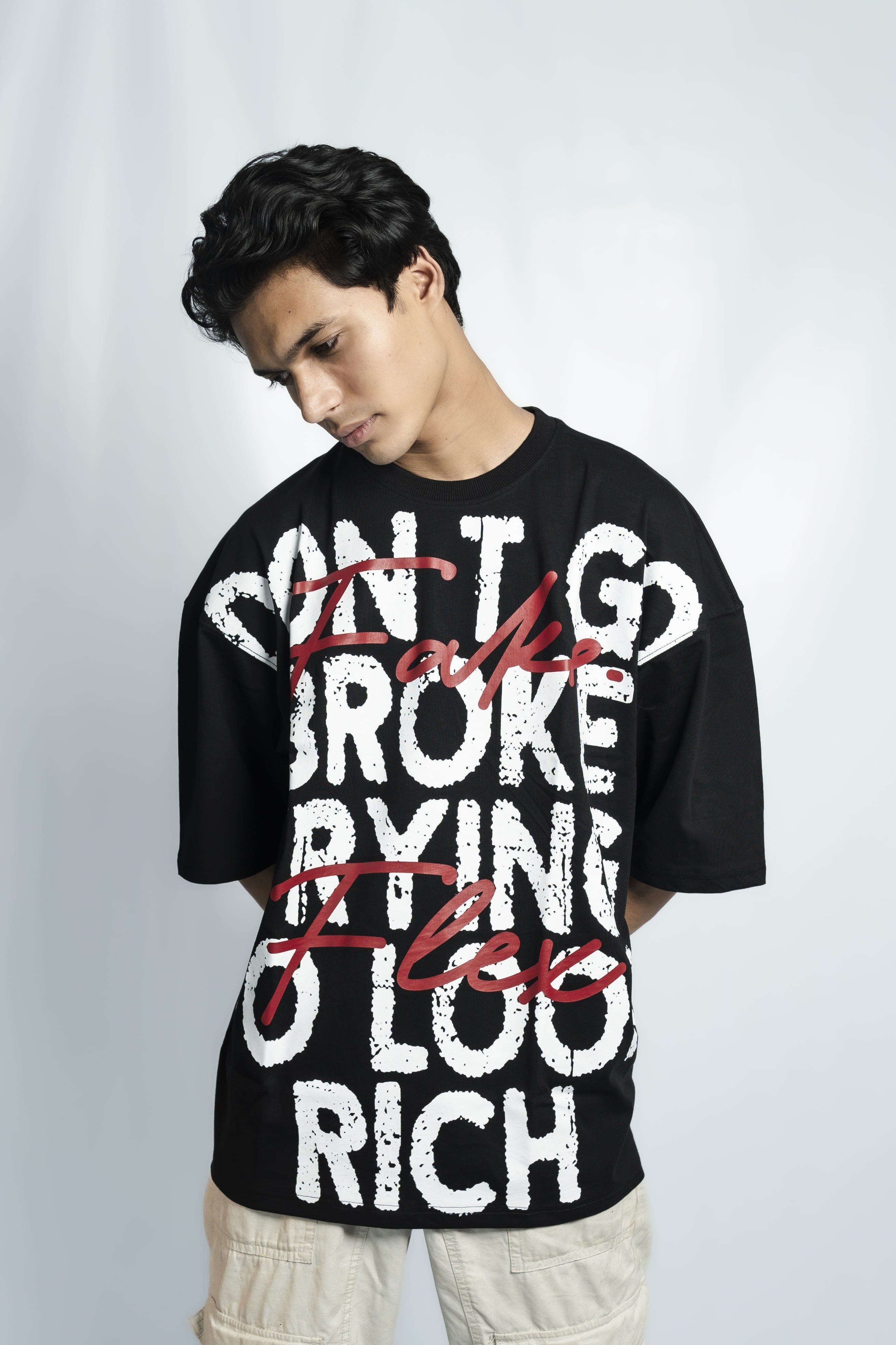 Fake Money Drop Shoulder T-Shirt