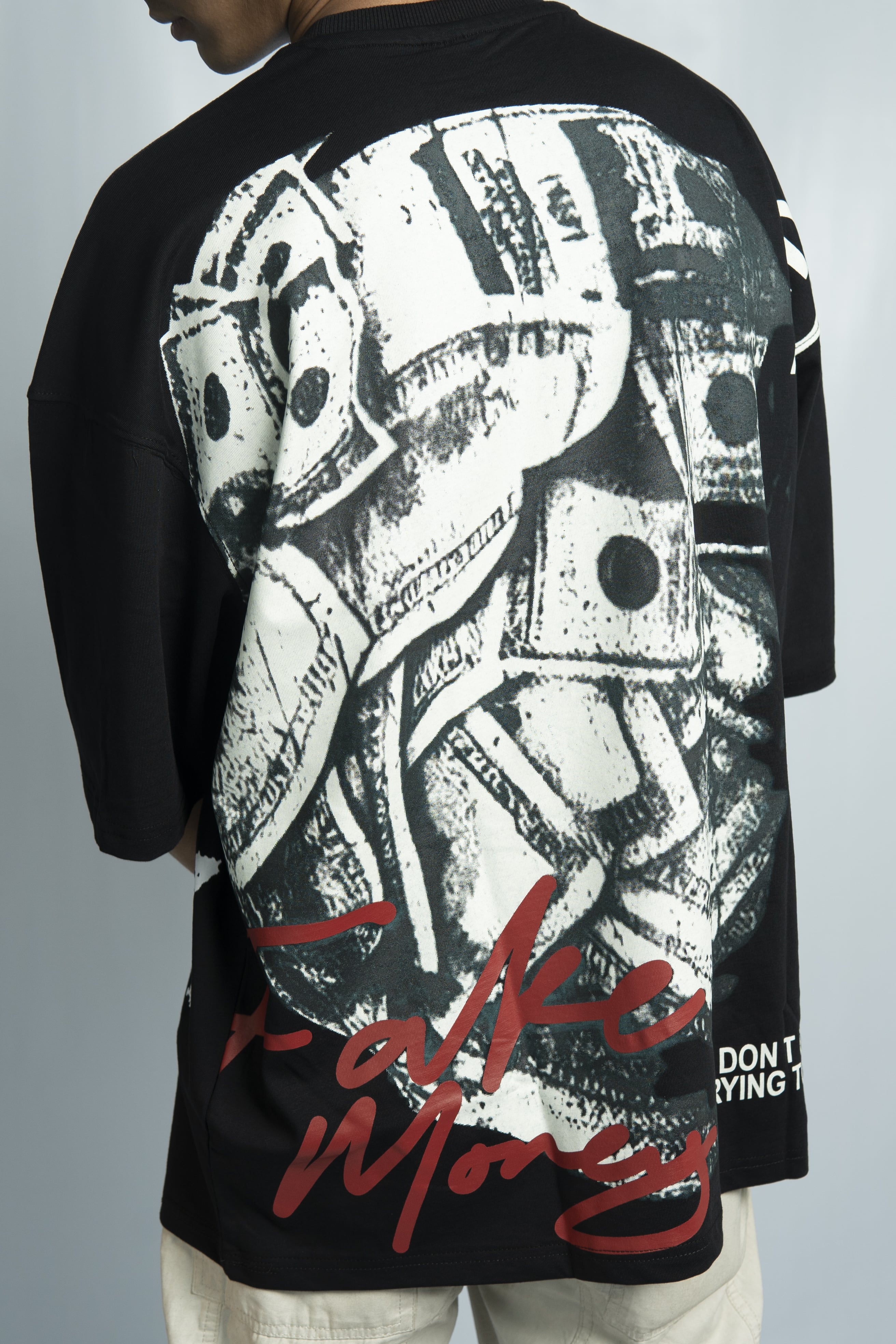 Fake Money Drop Shoulder T-Shirt