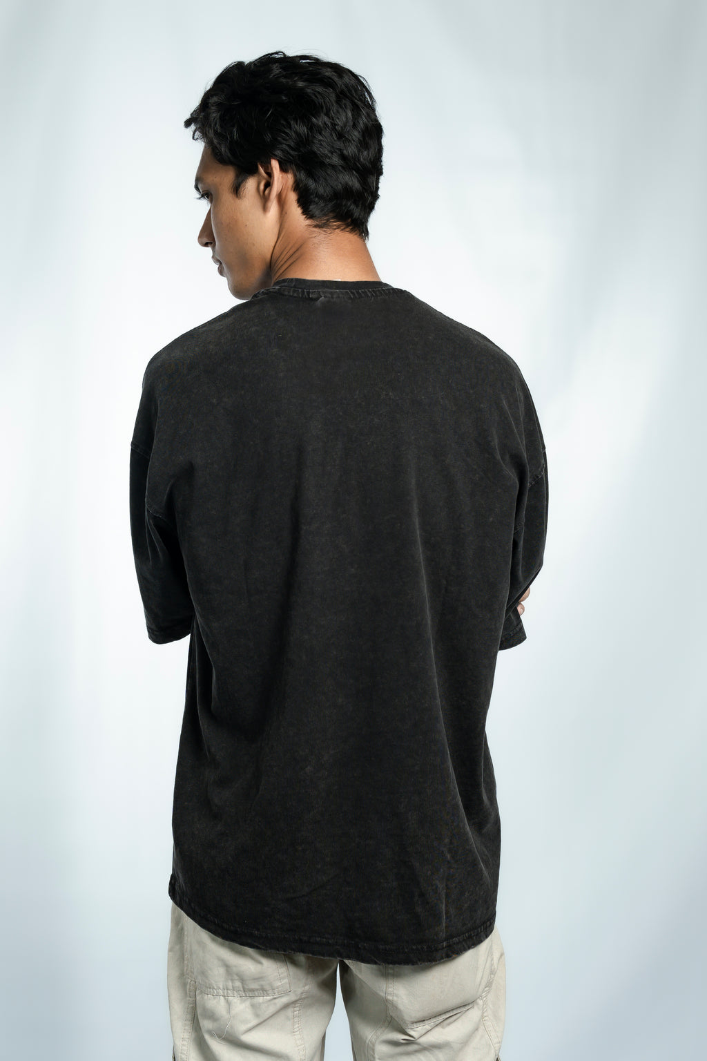 Greedy Acid Washed Drop Shoulder T-Shirt