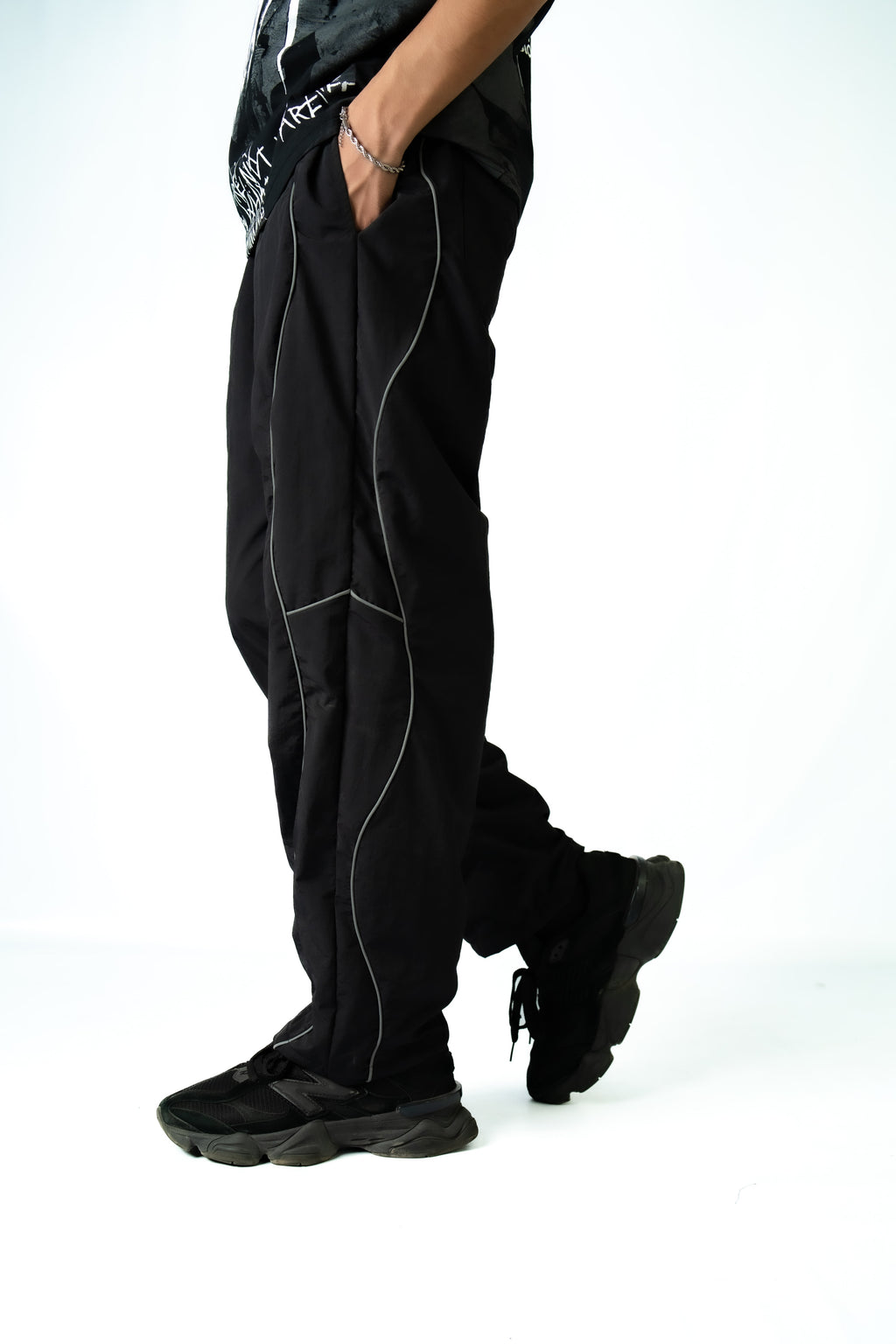 Stripe Baggy Pants