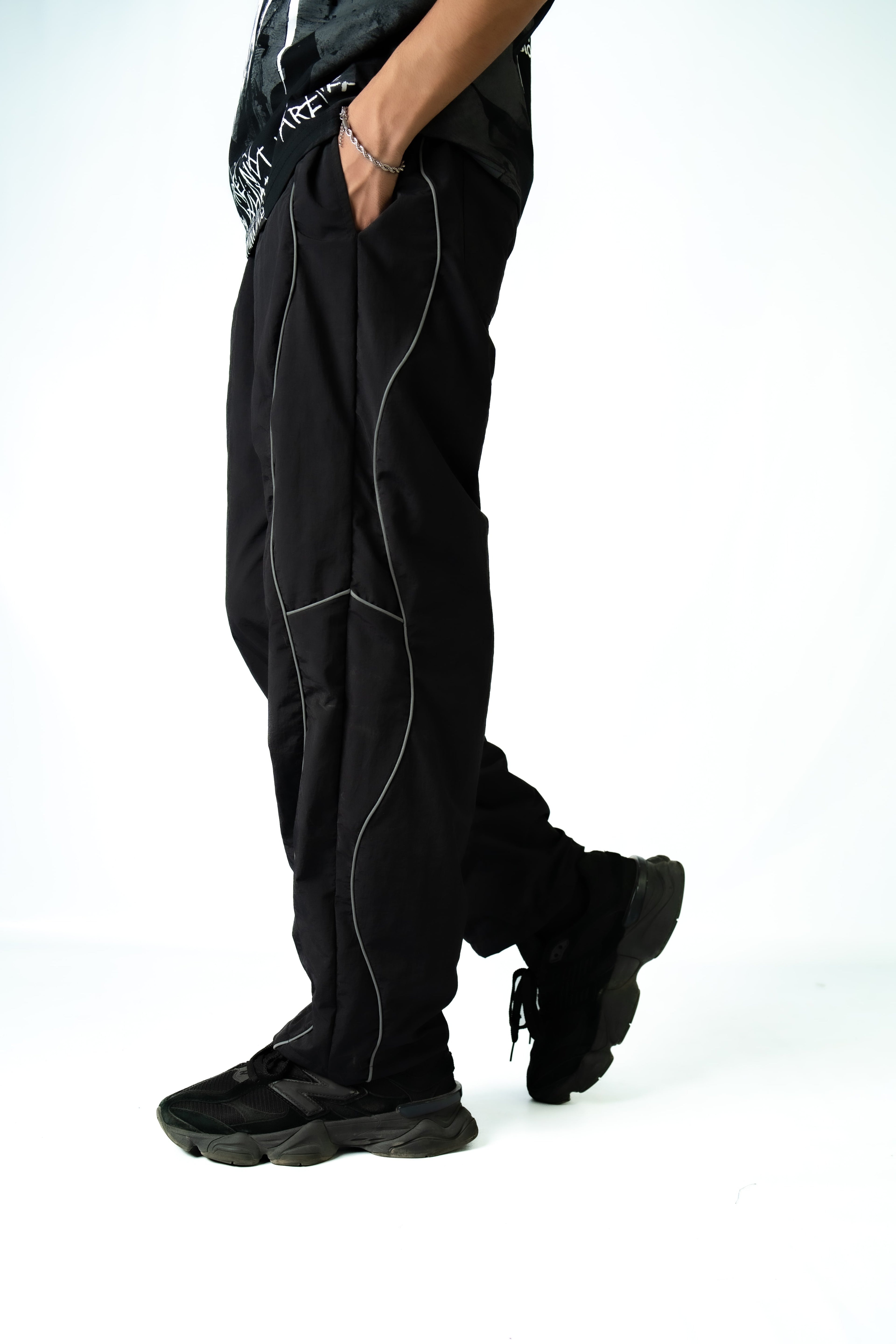 Stripe Baggy Pants