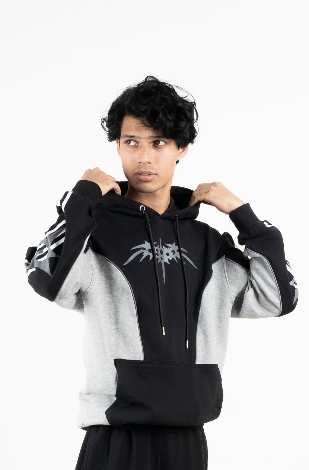 Black And Grey Hoodie