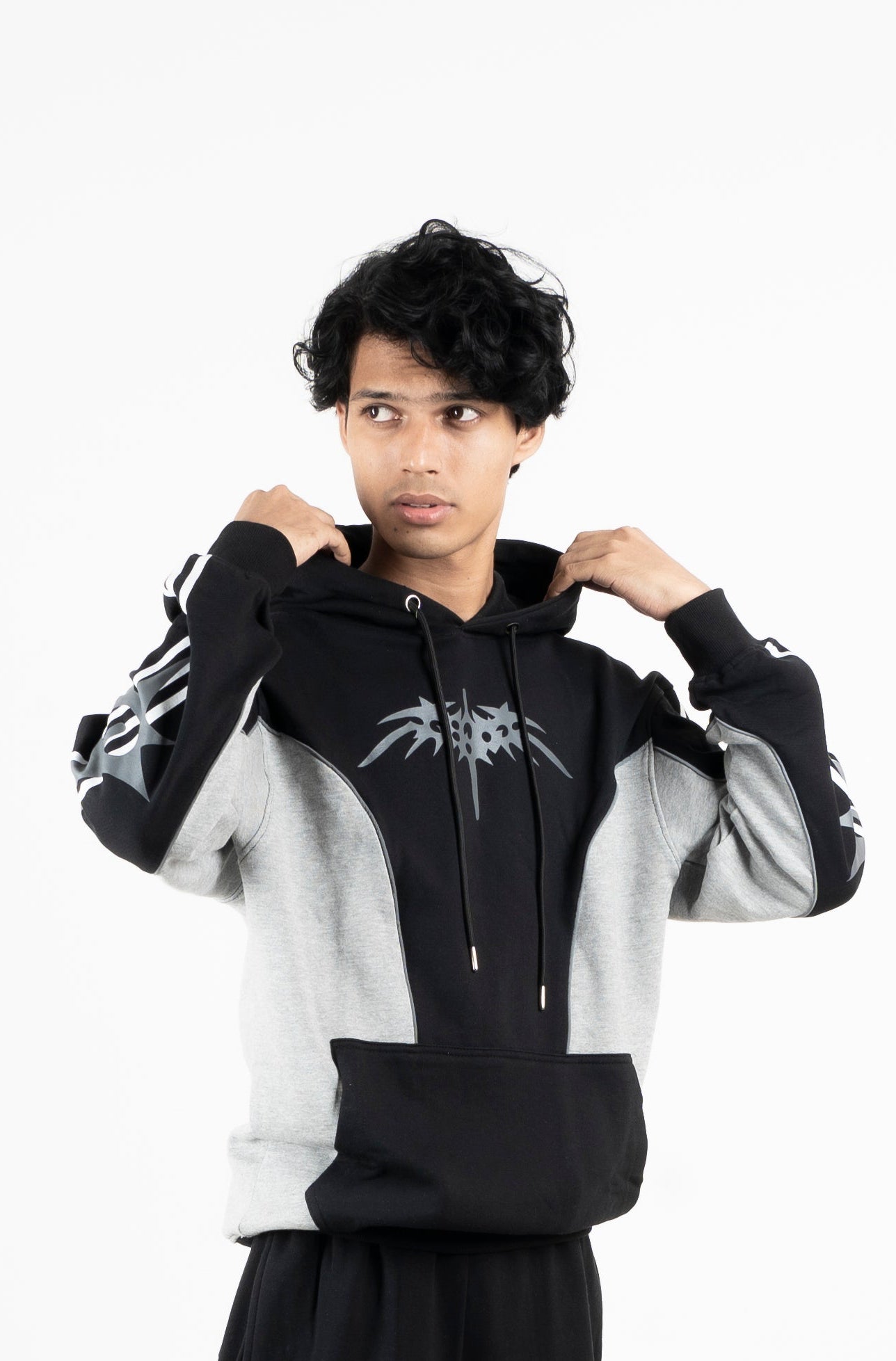 Black And Grey Hoodie