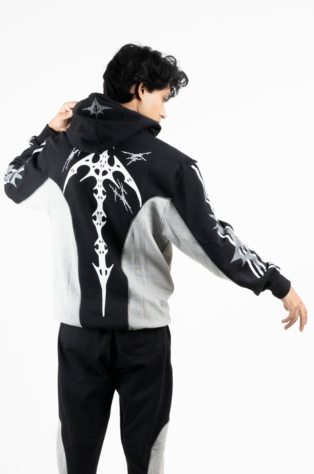 Black And Grey Hoodie