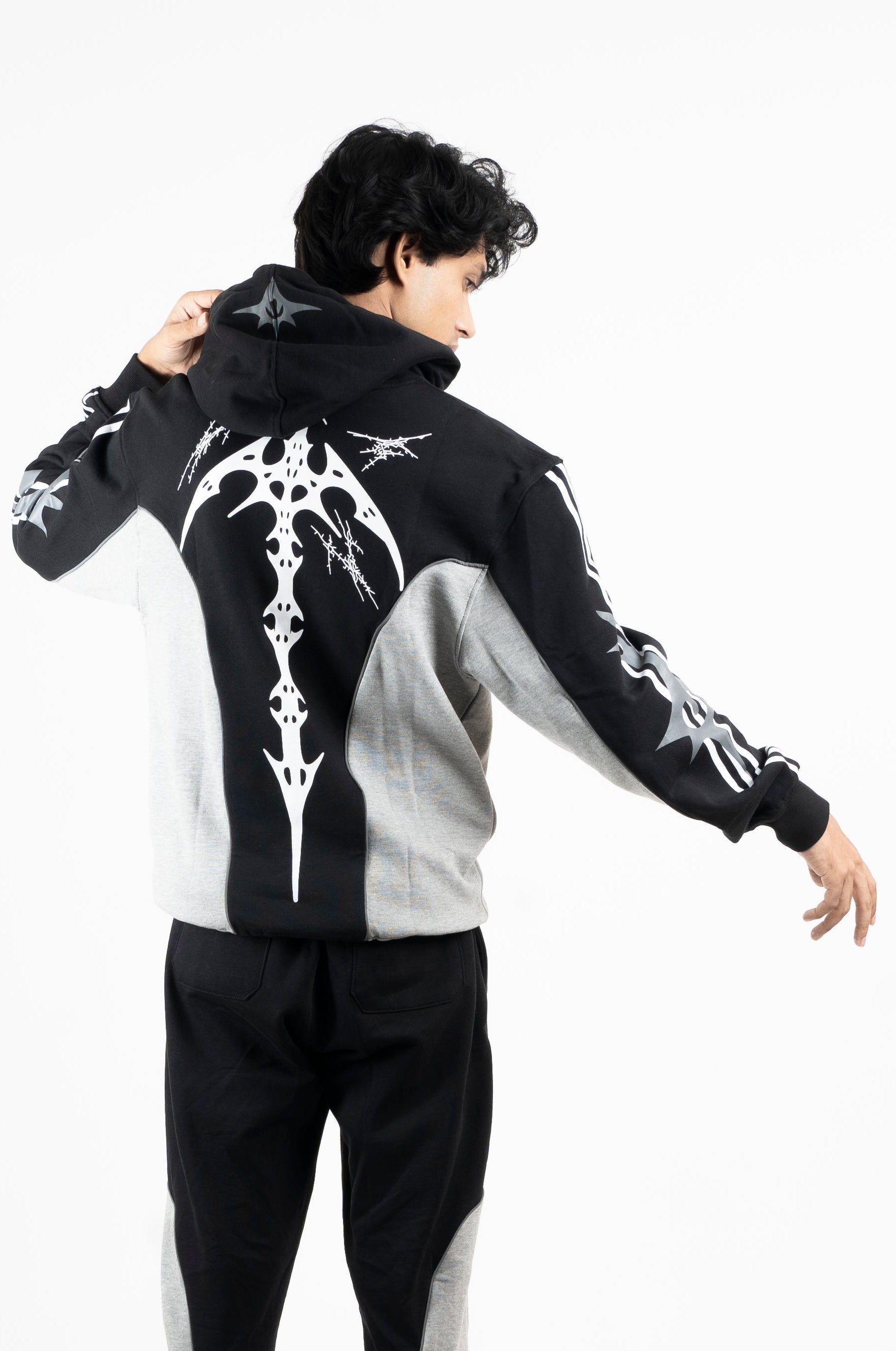 Black And Grey Hoodie