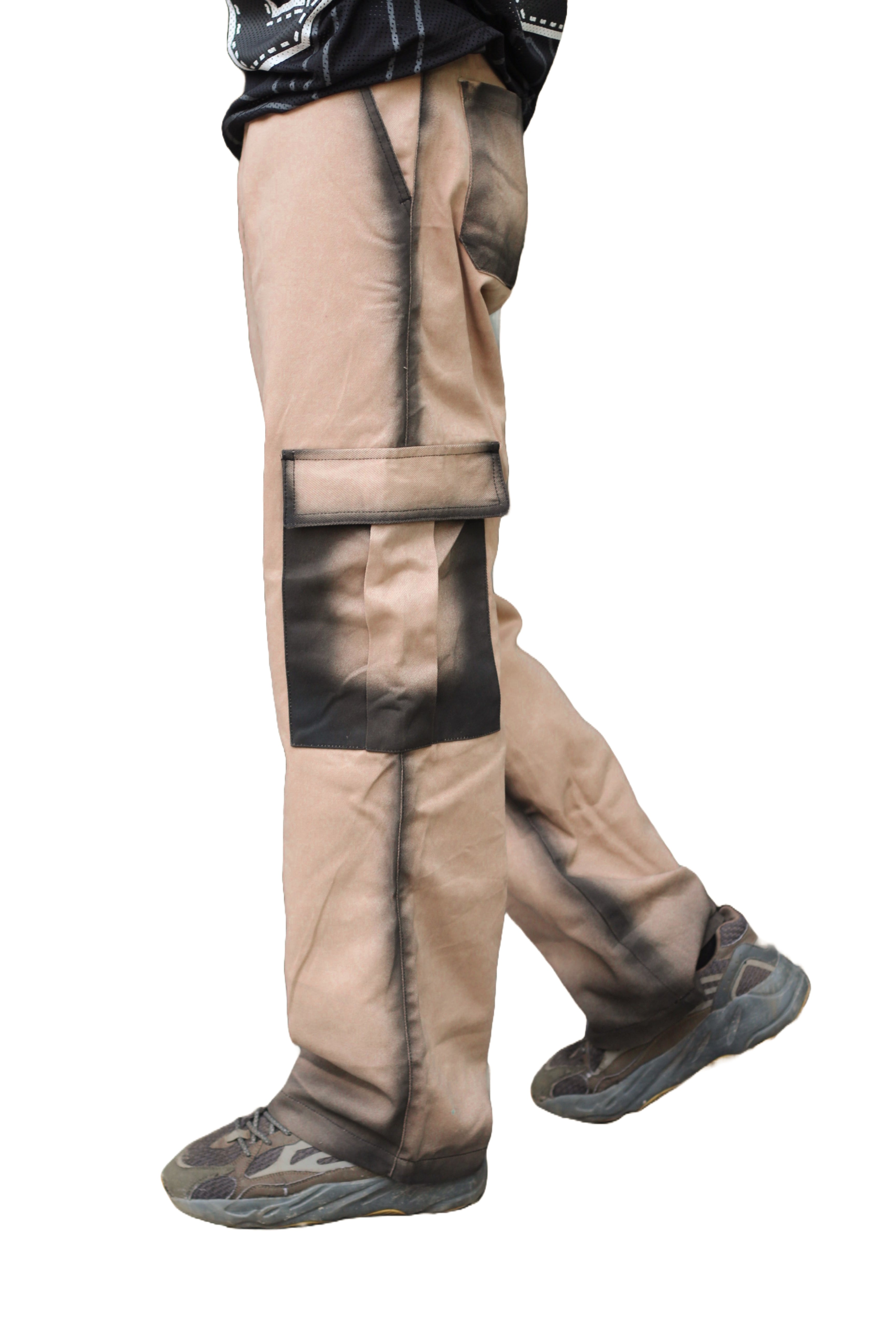 Spray Painted Six Pocket Cargo Pant