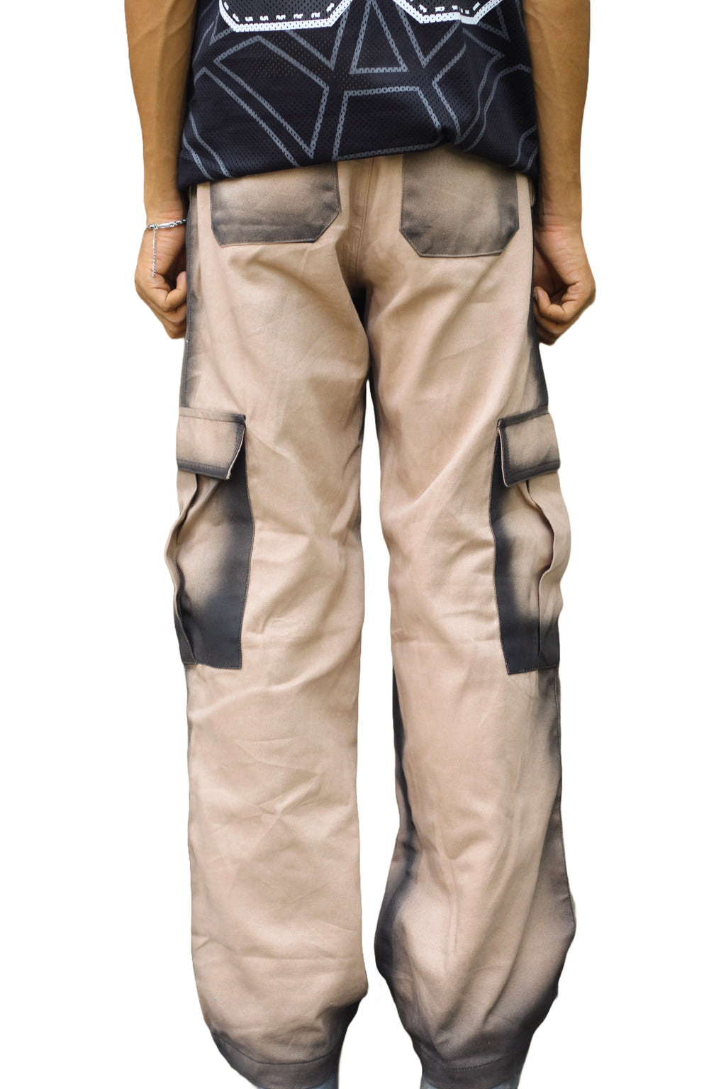 Spray Painted Six Pocket Cargo Pant