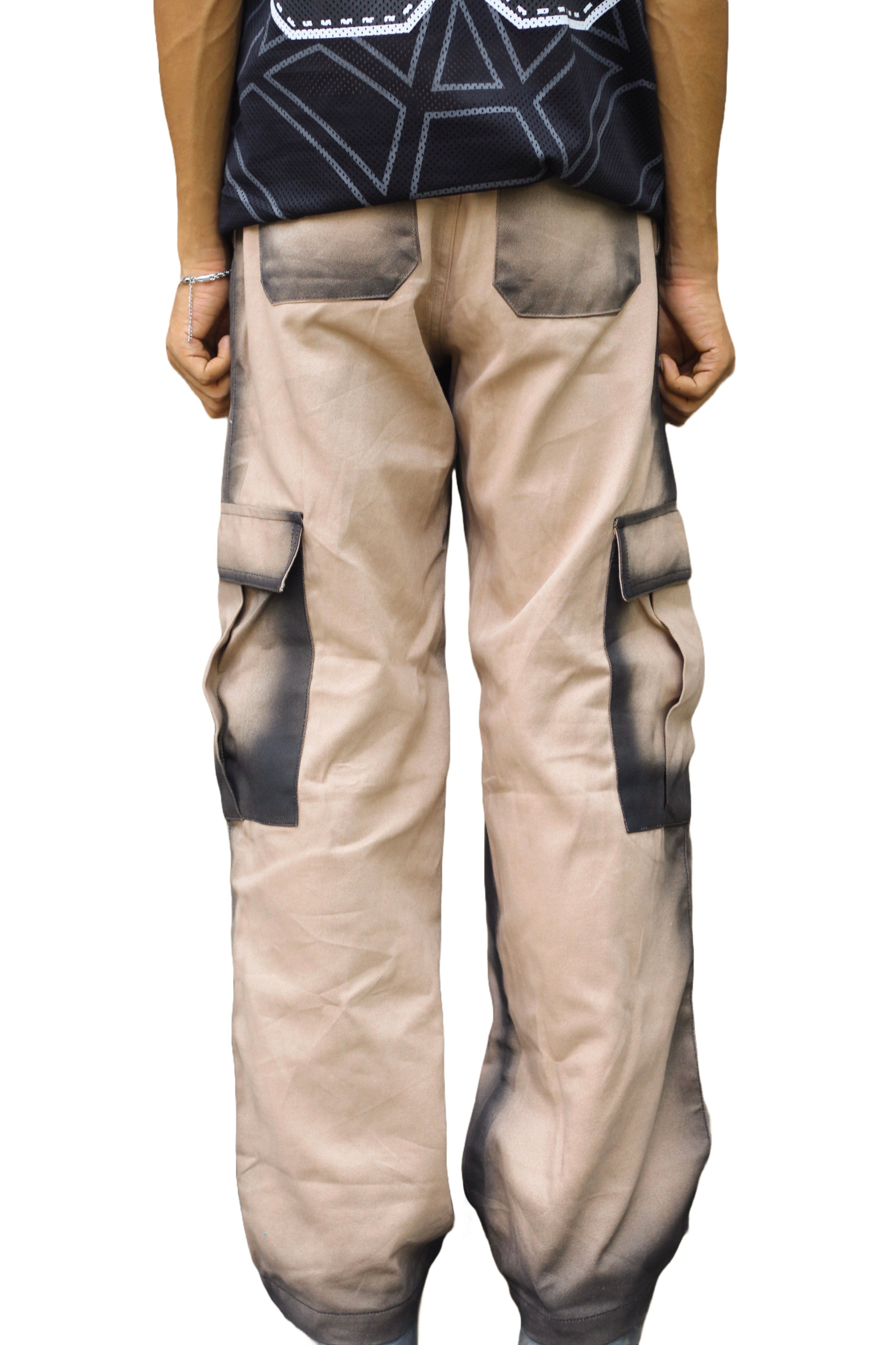Spray Painted Six Pocket Cargo Pant