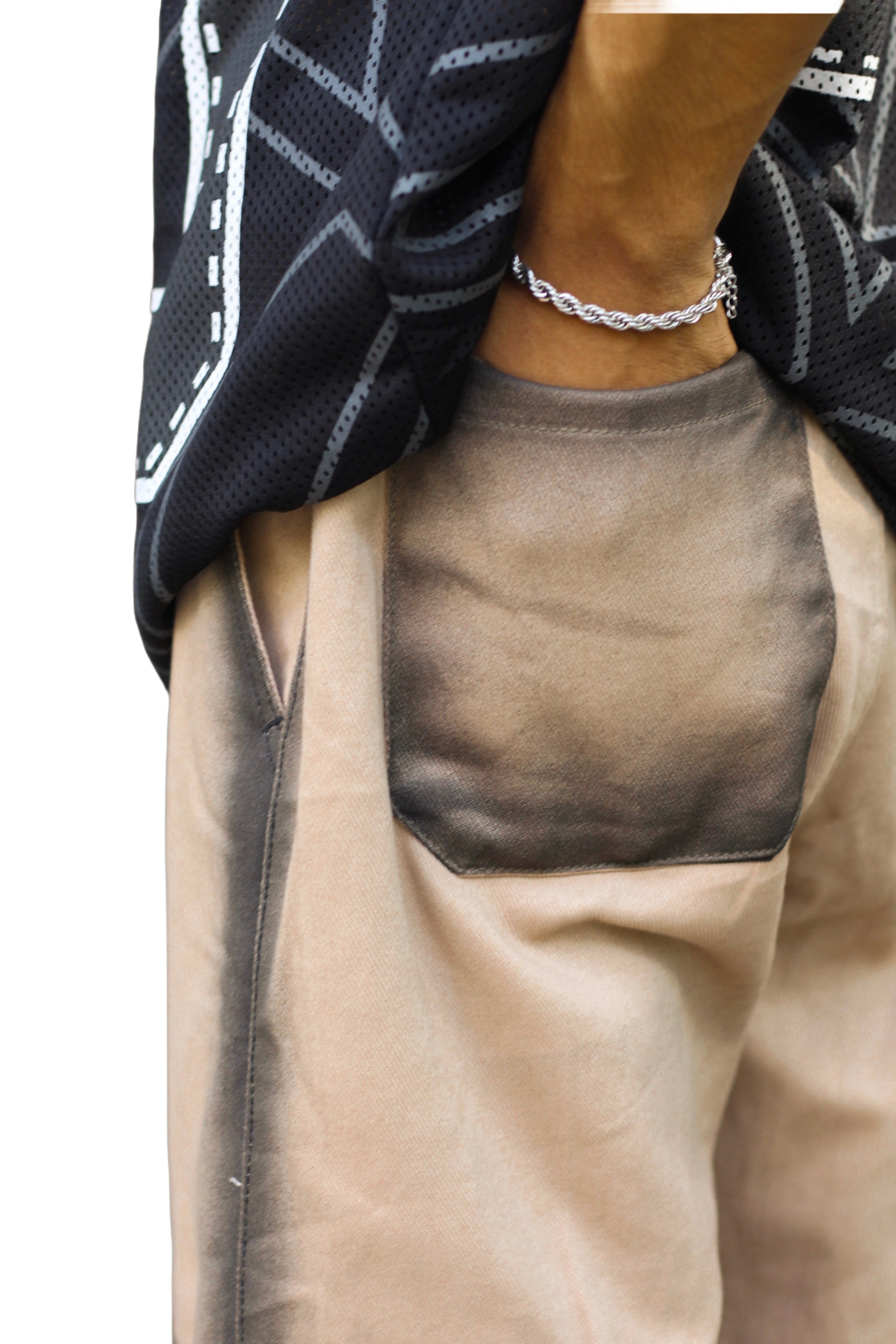 Spray Painted Six Pocket Cargo Pant