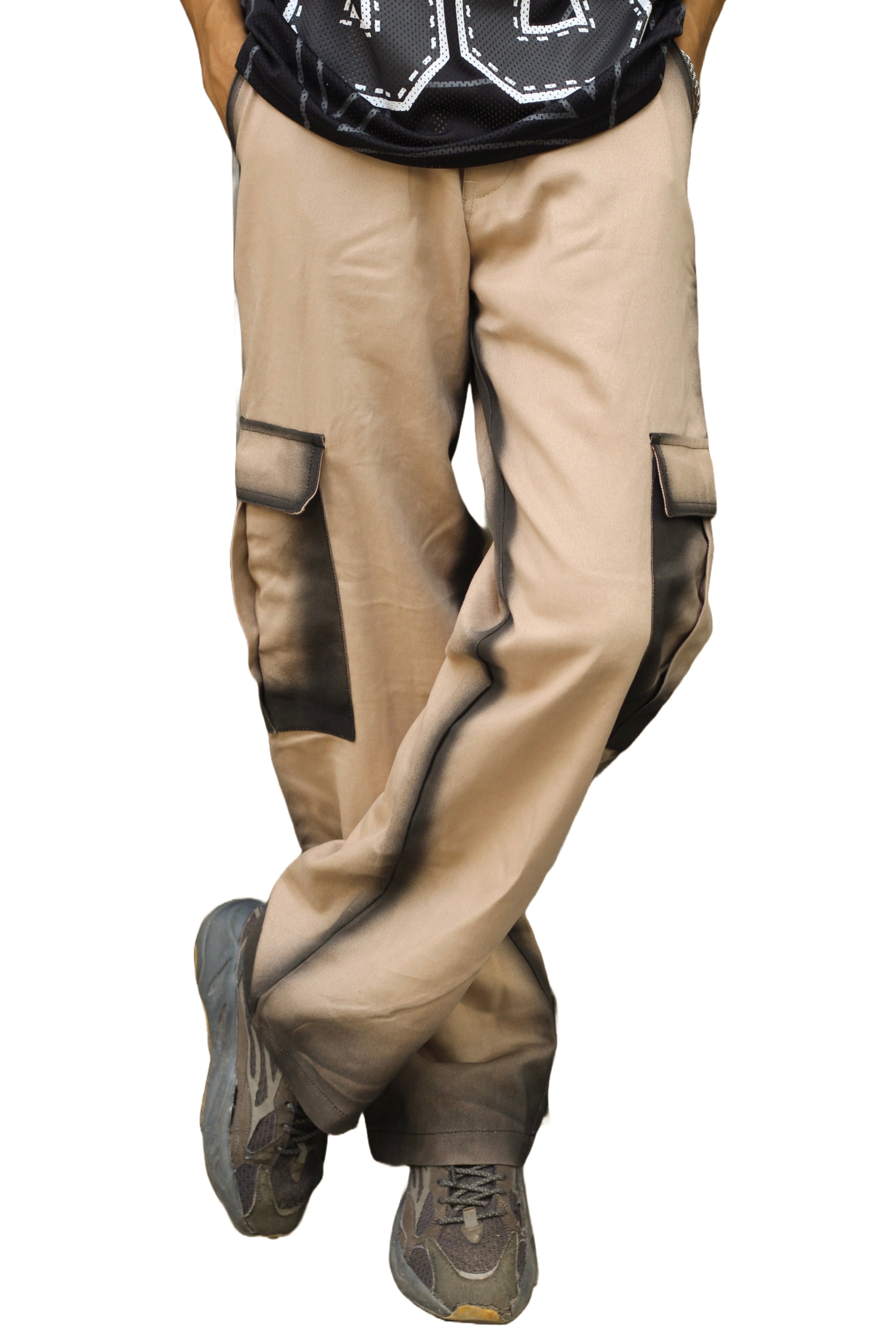 Spray Painted Six Pocket Cargo Pant